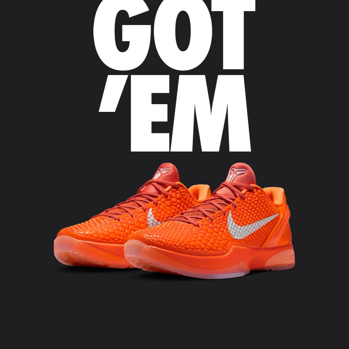 Nike Kobe 6 Protro Total Orange 착용 스타일