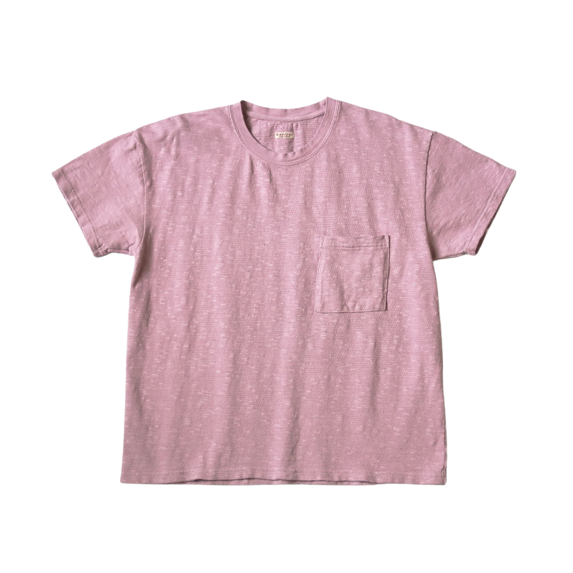캐피탈 어뮤즈 니트 포켓 티셔츠 핑크(Kapital Amuse Knit Pocket T-Shirt Pink) - 1