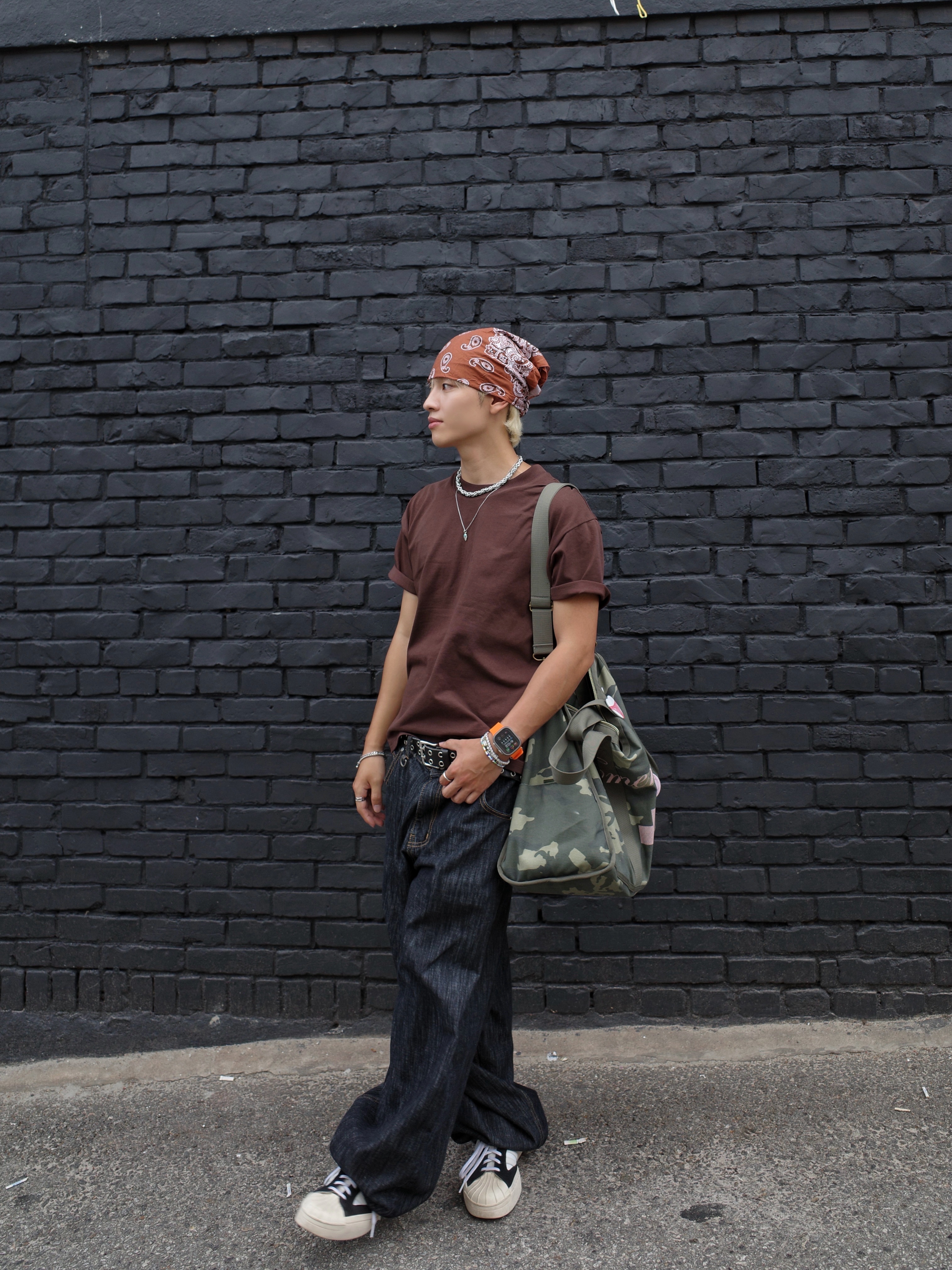 Y-3 Yohji Star Cloud White Bold Blue 착용 스타일 - 2