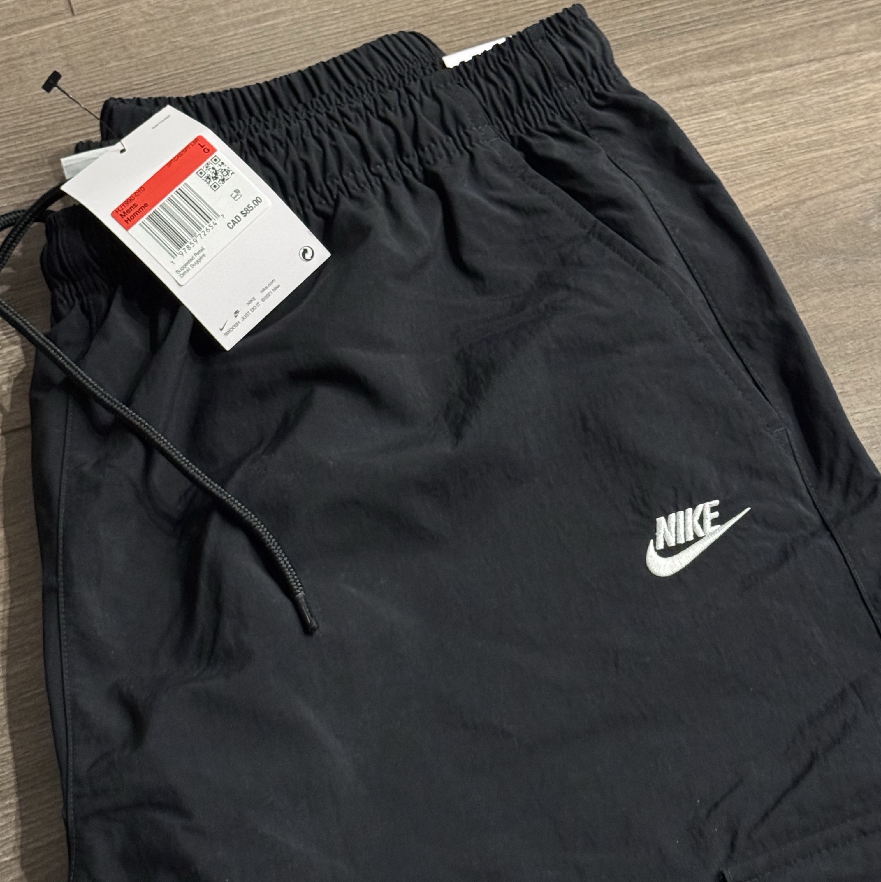 Nike Club Woven Cargo Pants Photon Black - Asia 착용 스타일 - 1