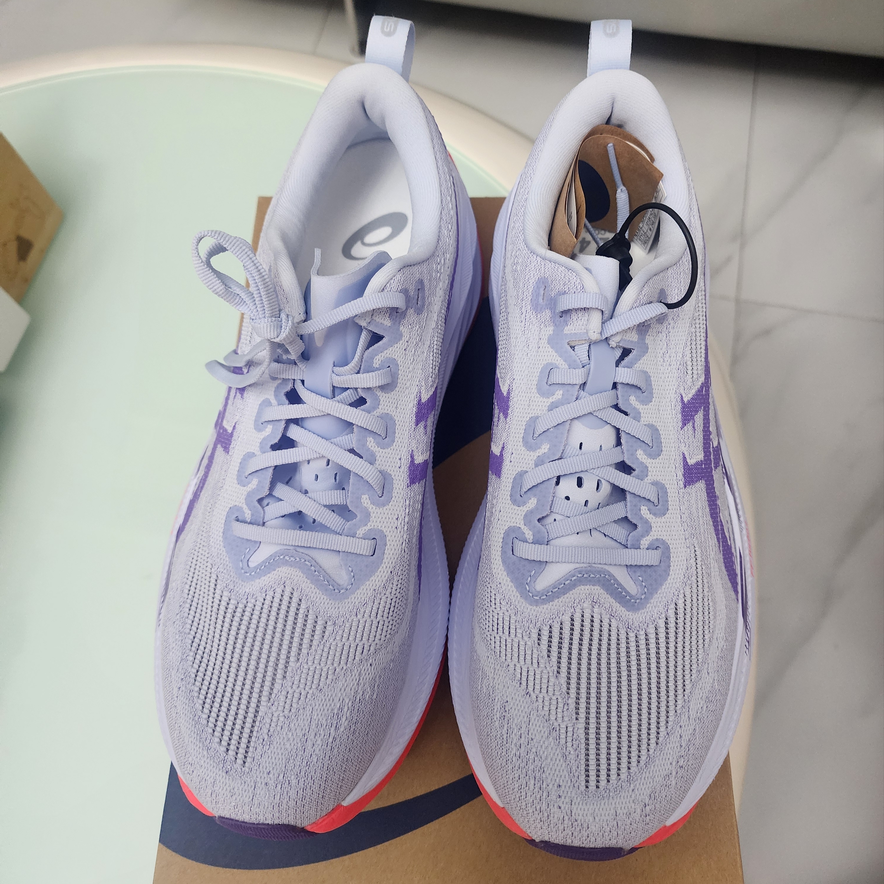 Asics Superblast 2 Blue Fade Edo Purple 착용 스타일