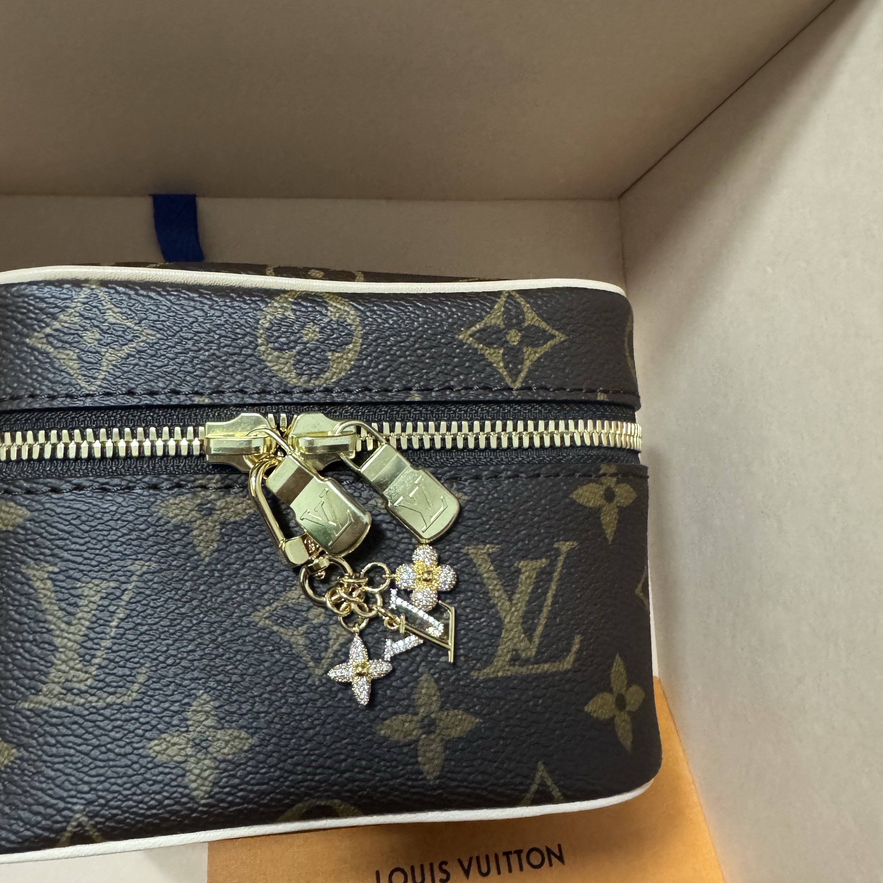 Louis Vuitton Nice Nano Toiletry Pouch Monogram 착용 스타일