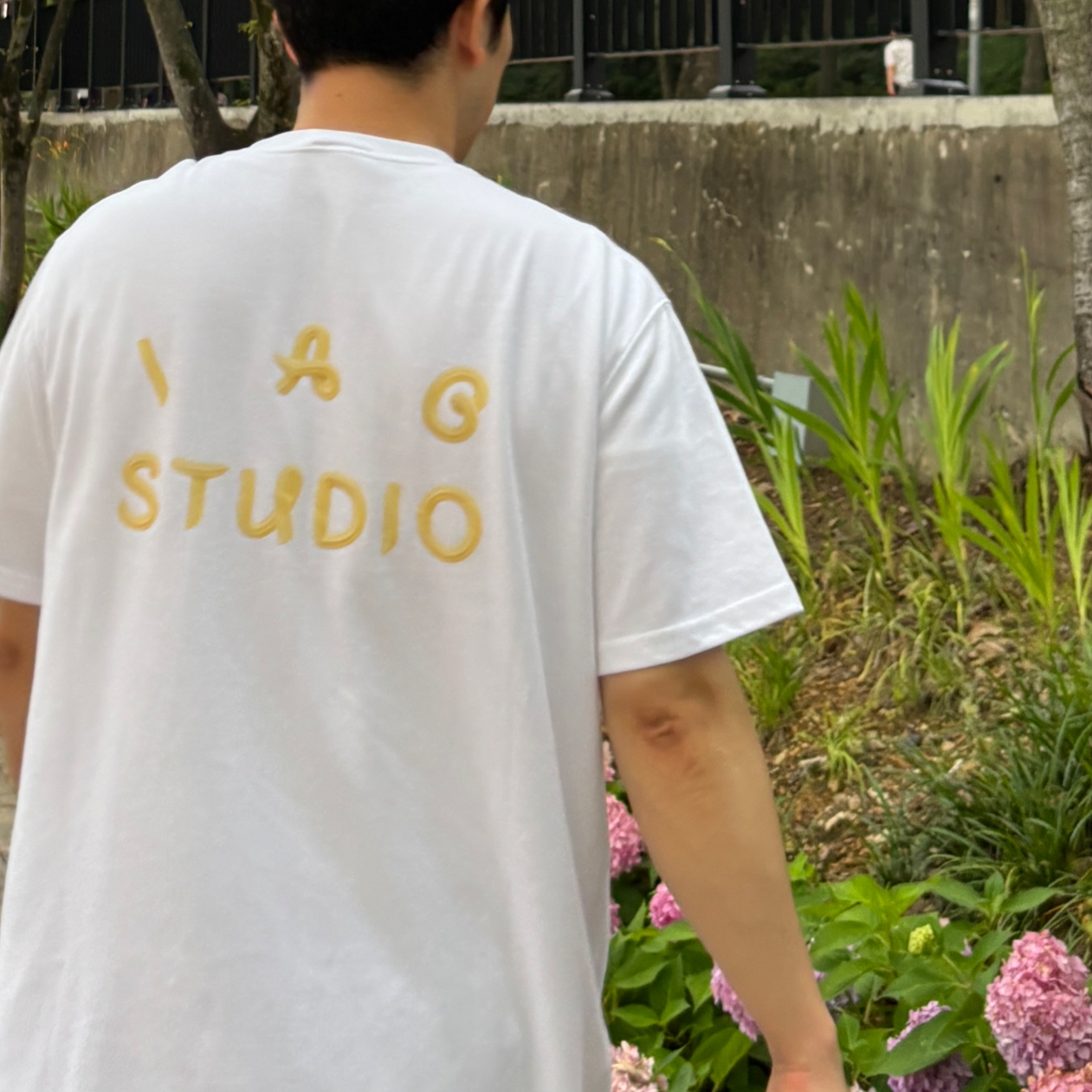 IAB Studio x Ottogi Mayonnaise 50th Anniversary T-Shirt White 착용 스타일