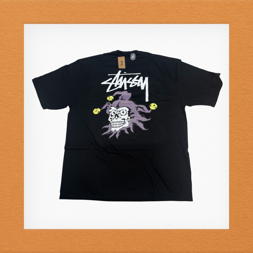 Stussy Joker T-Shirt Black 착용 스타일