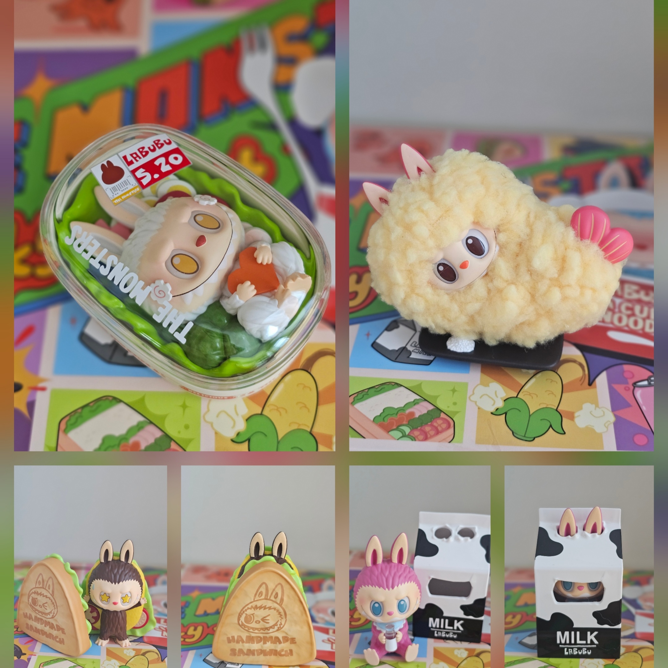 Pop Mart Labubu The Monsters Highlight Series Sealed Case (6 Blind Boxes), Pop Mart Labubu The Monsters Wacky Mart Series Figures (12 Blind Boxes) 착용 스타일
