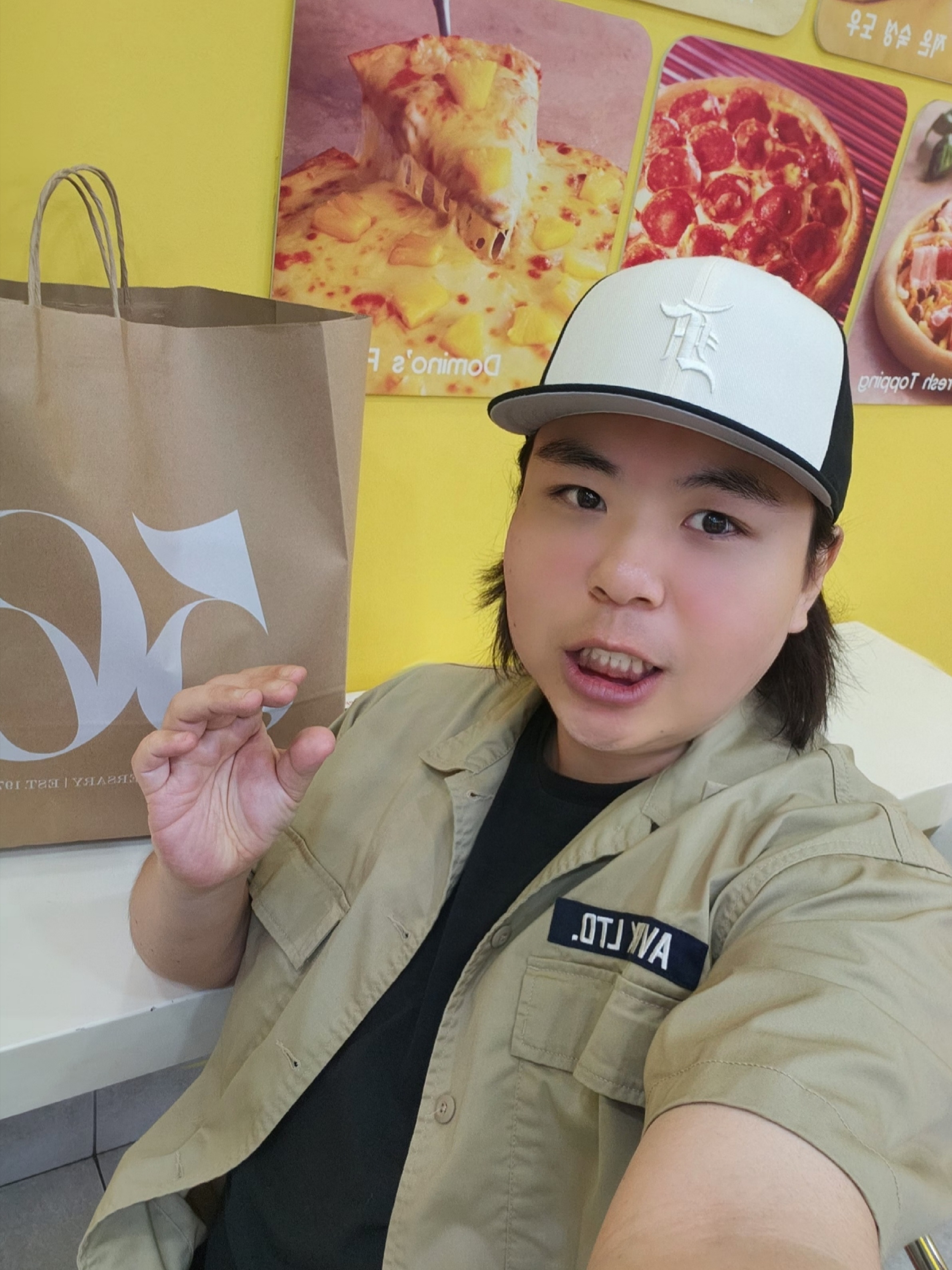 Essentials x New Era 59FIFTY Fitted Cap Cream Black, (W) Nike Air Force 1 '07 Phantom Light Iron Ore 착용 스타일 - 2