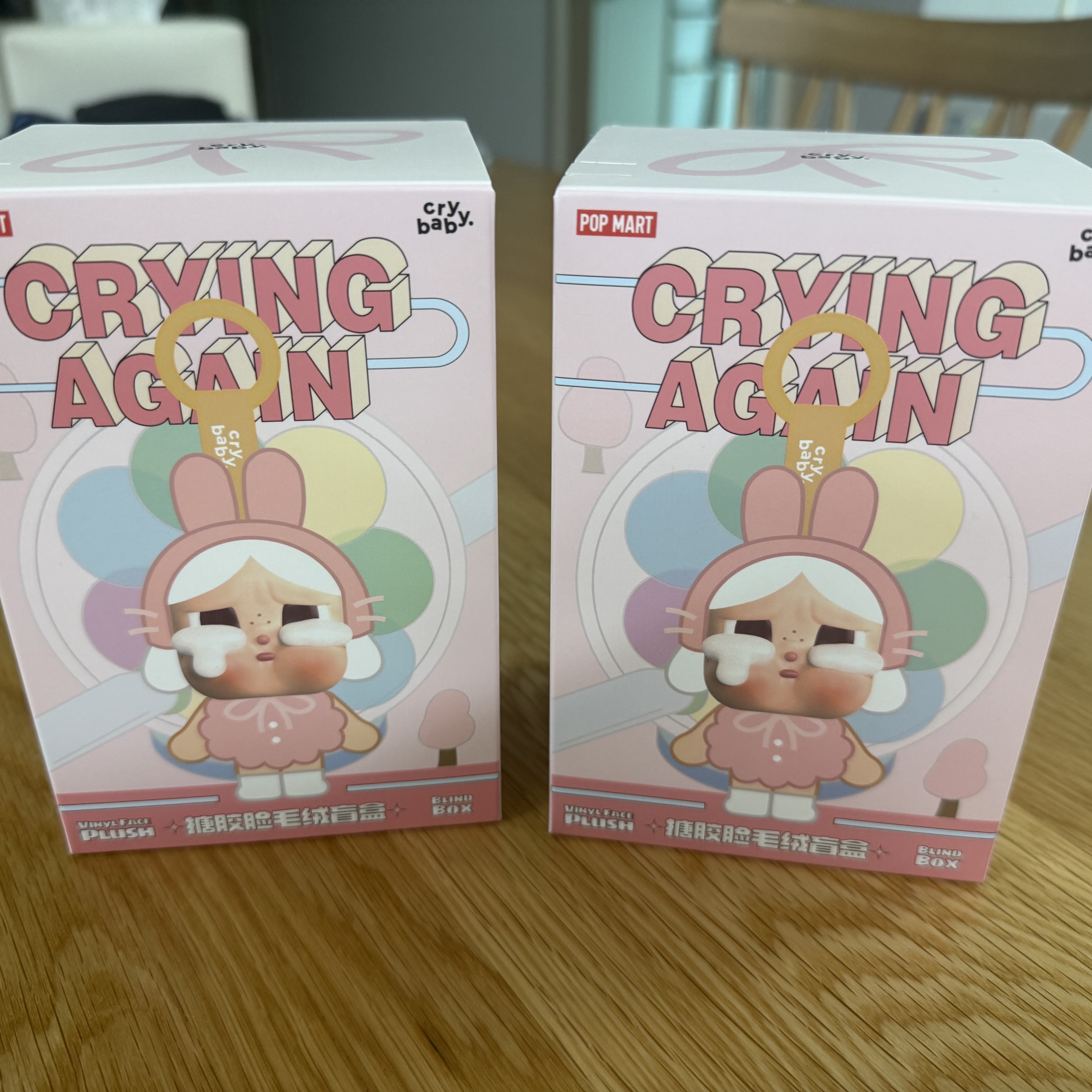 Pop Mart Crybaby Crying Again Series Plush Keyring Sealed Case (6 Blind Boxes) 착용 스타일 - 2