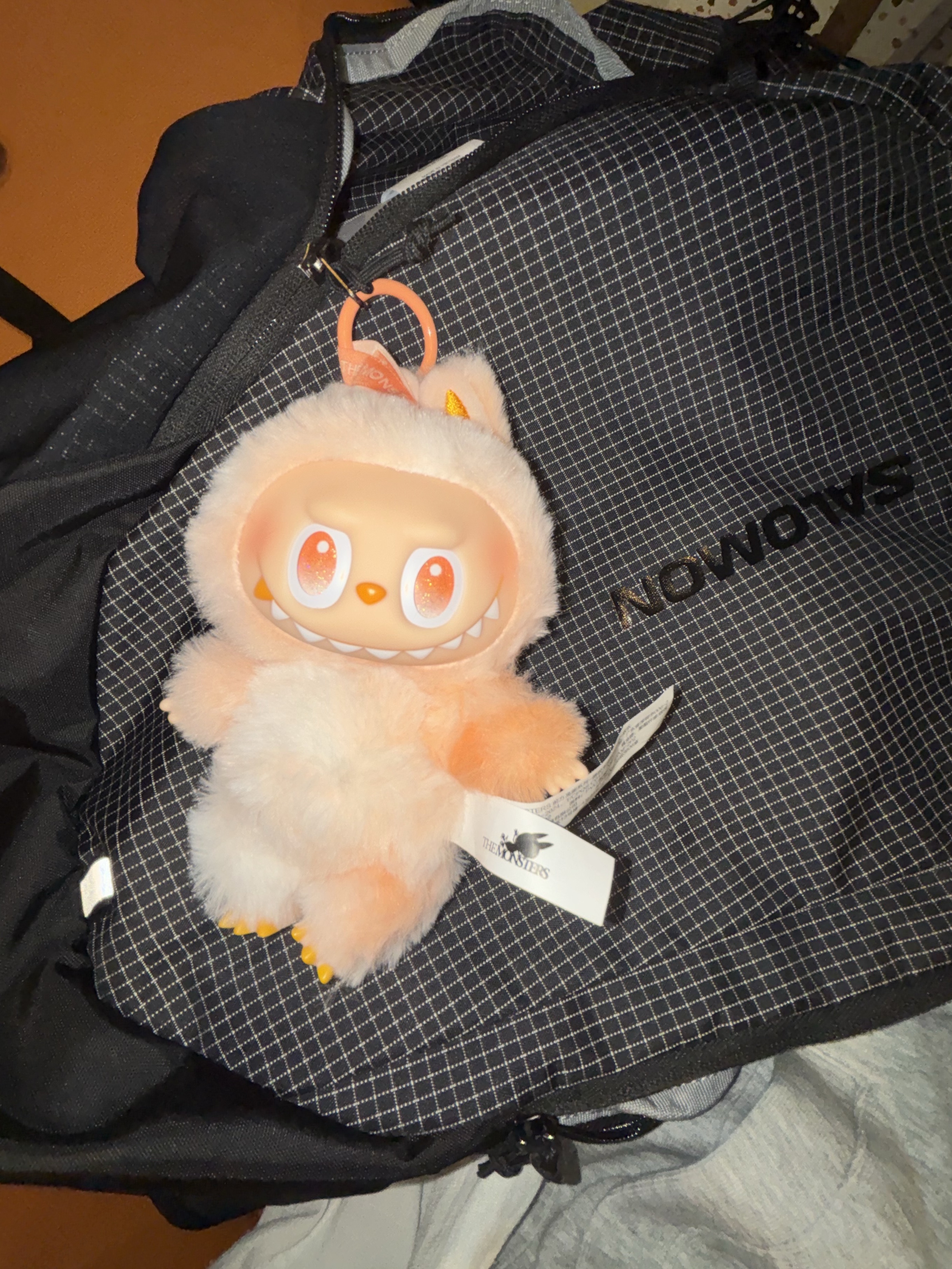 Pop Mart Labubu The Monsters Highlight Series Sealed Case (1 Blind Box), Pop Mart Labubu The Monsters Highlight Series Happiness Keyring (Opened Case) 착용 스타일