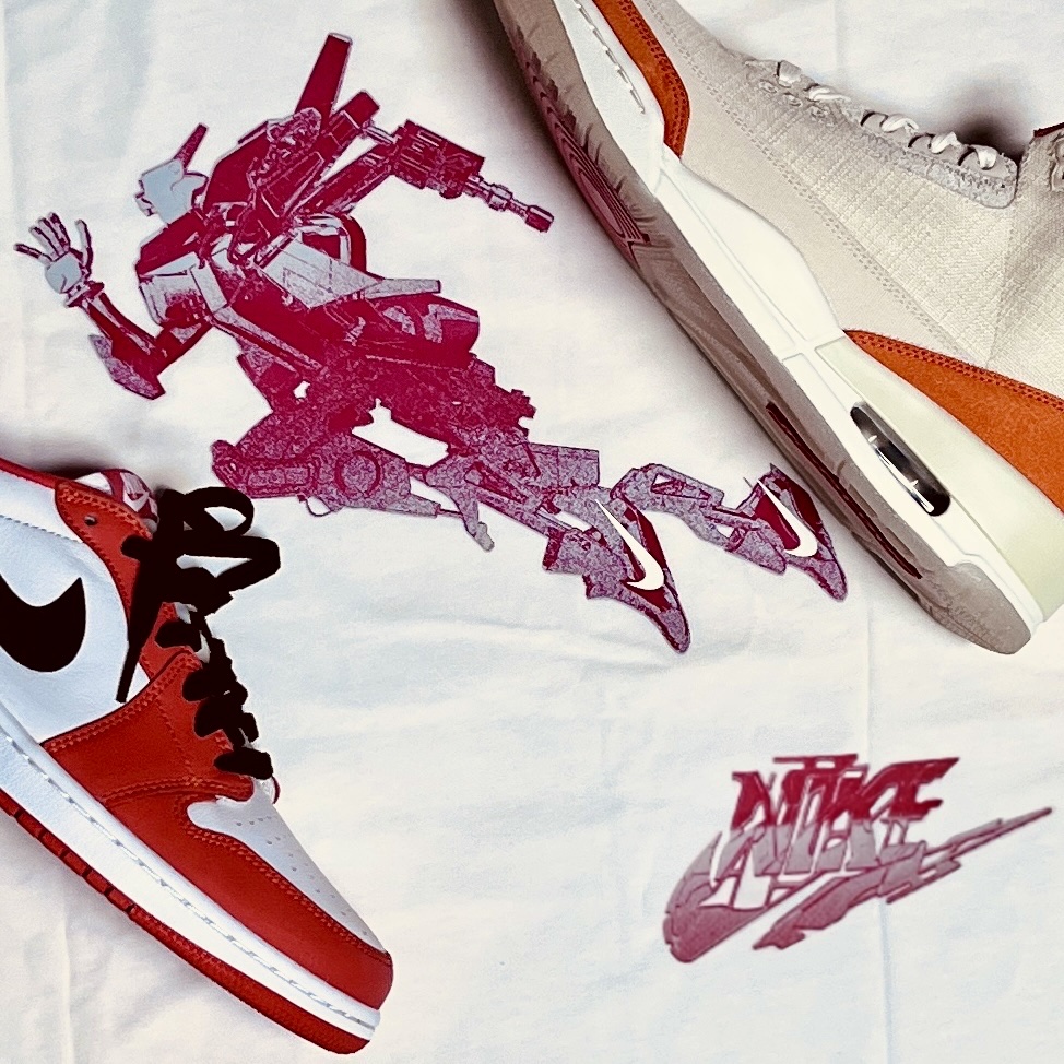 Jordan 1 Low OG Starfish, (W) Jordan 3 Retro Starfish 착용 스타일 - 1