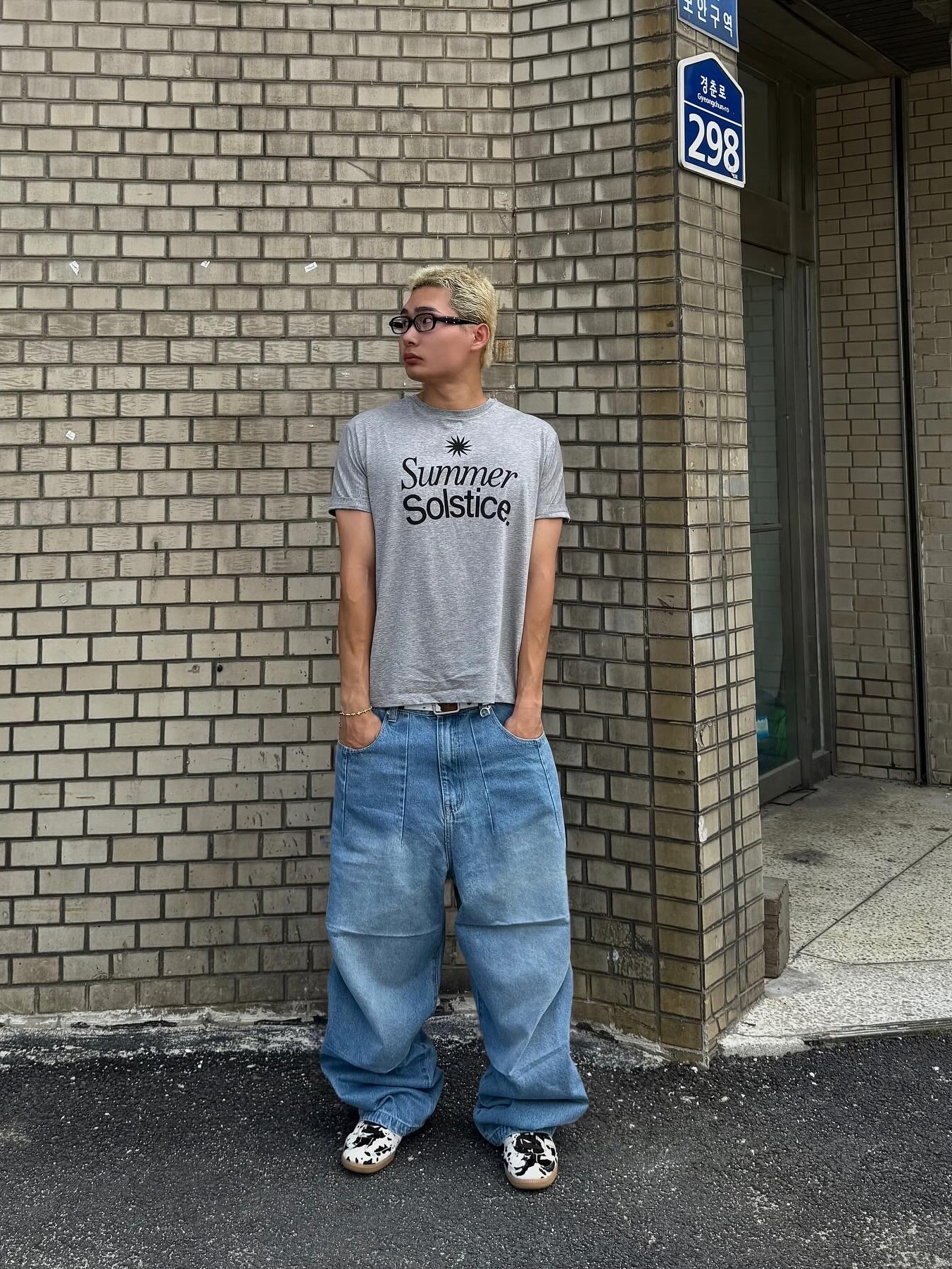 Timberland Authentic 3-Eye Classic Lug Burgundy -Wide, Gentle Monster x Maison Margiela MM210 Black Brown 착용 스타일 - 4