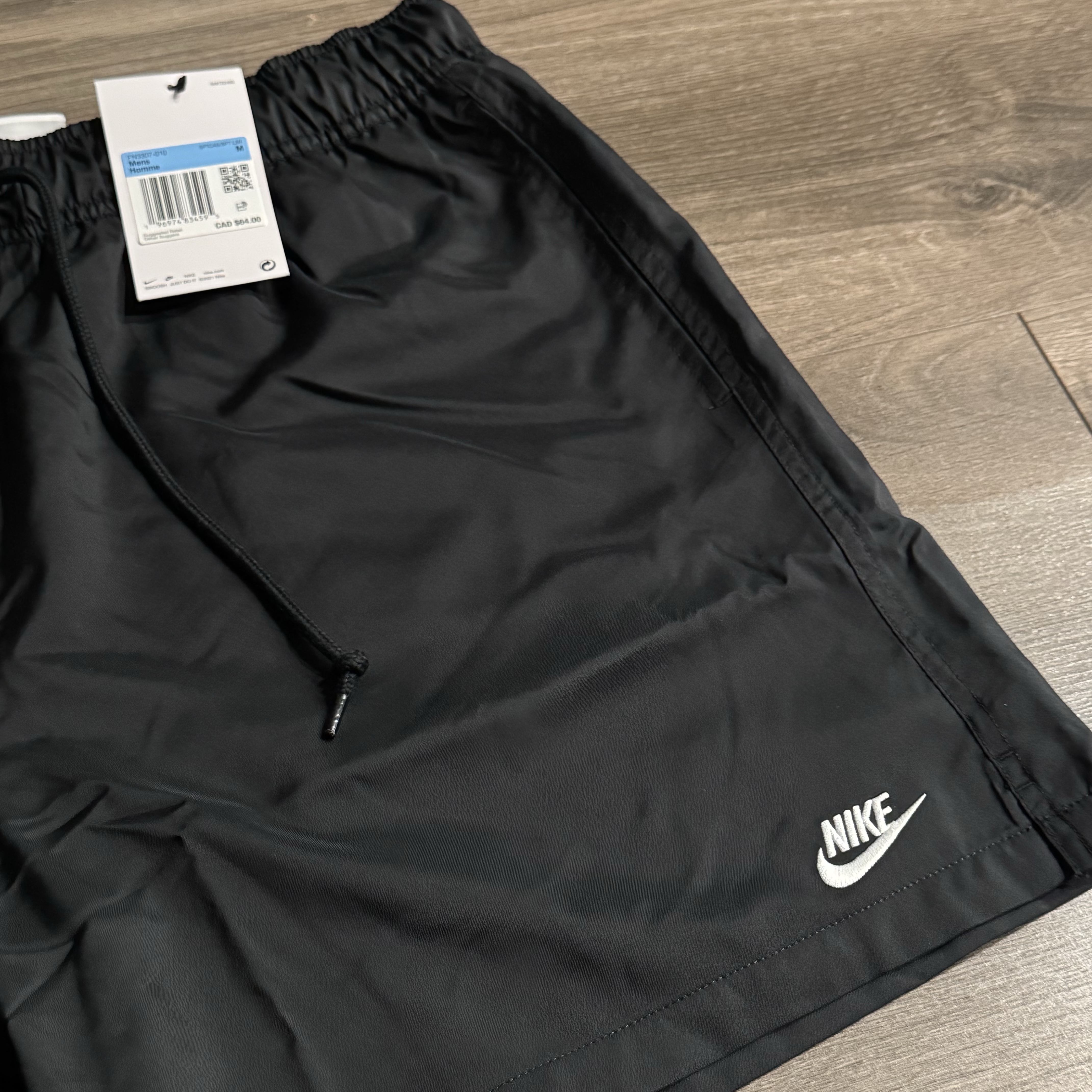 Nike Club Woven Flow Shorts Black - US/EU 착용 스타일 - 1