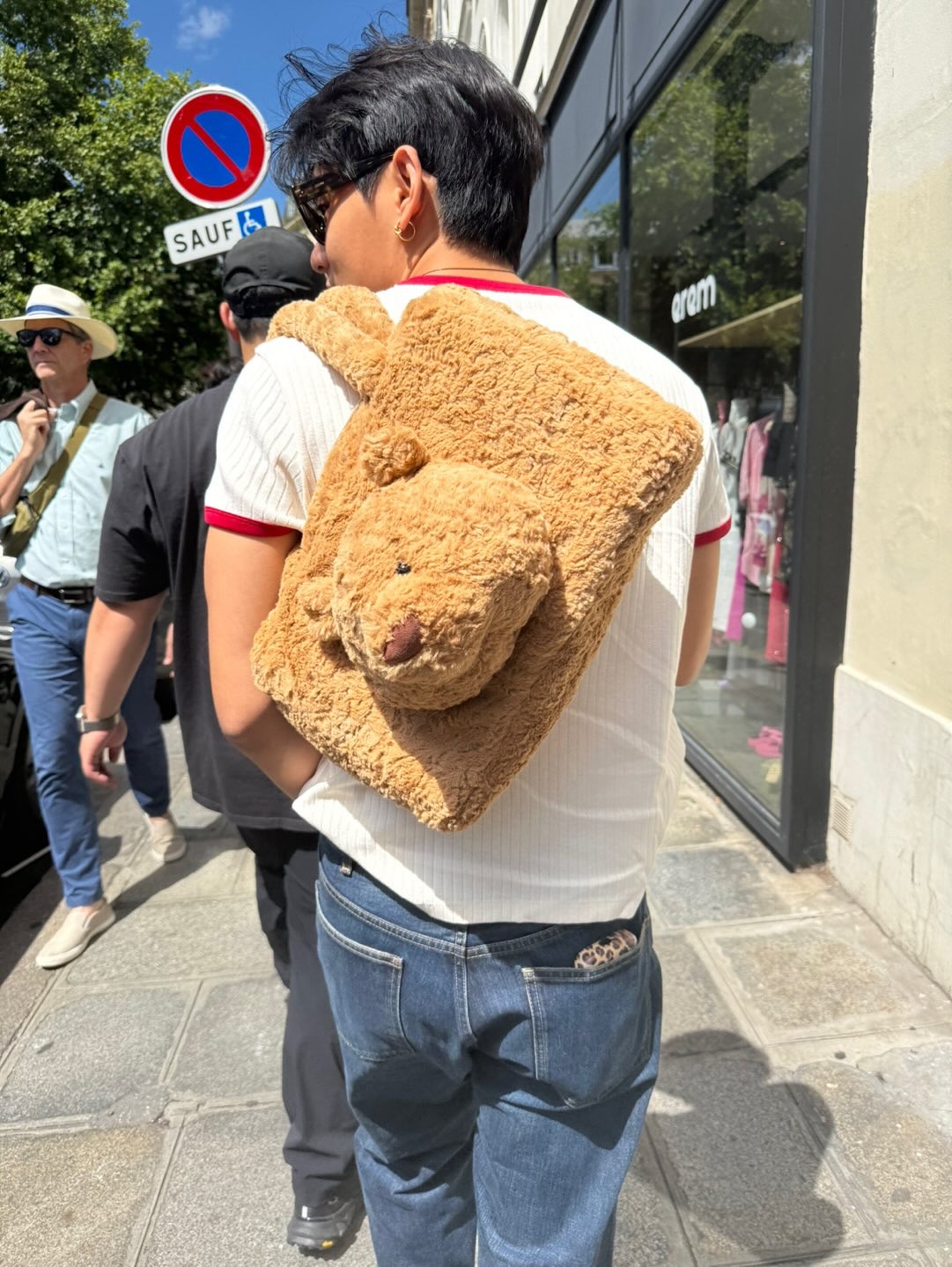 Jellycat Bartholomew Bear Tote Bag Brown 착용 스타일 - 3