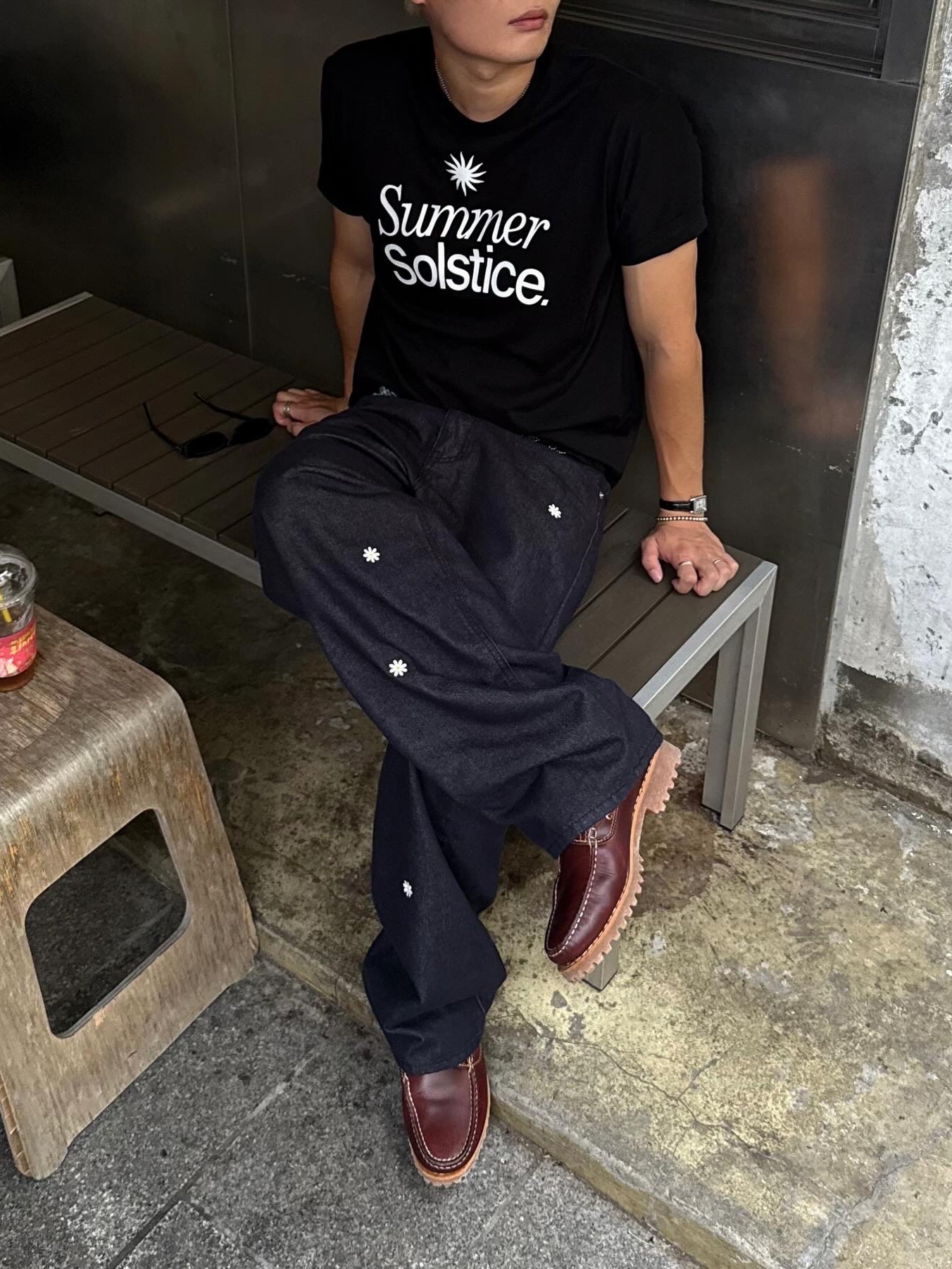 Timberland Authentic 3-Eye Classic Lug Burgundy -Wide, Gentle Monster x Maison Margiela MM210 Black Brown 착용 스타일 - 2
