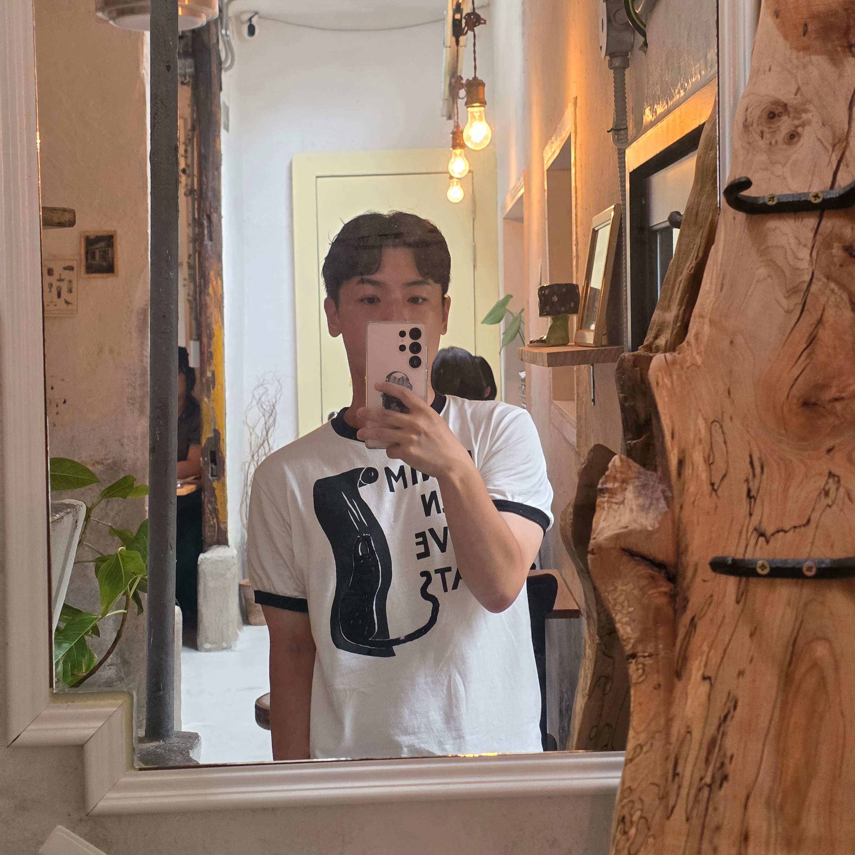 Kapital 20 Jersey Ringer T-Shirt Denim Men Love Cats Scratch Pt White, Samsung Galaxy S25 Ultra 512GB Titanium Pink Gold (Korean Ver.) - Online Exclusive 착용 스타일