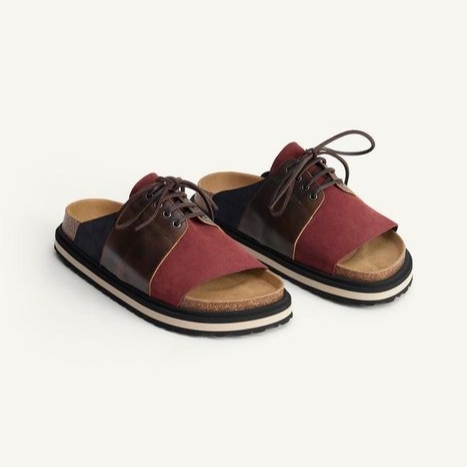 Zara Leather Sandals 14 Brown 착용 스타일