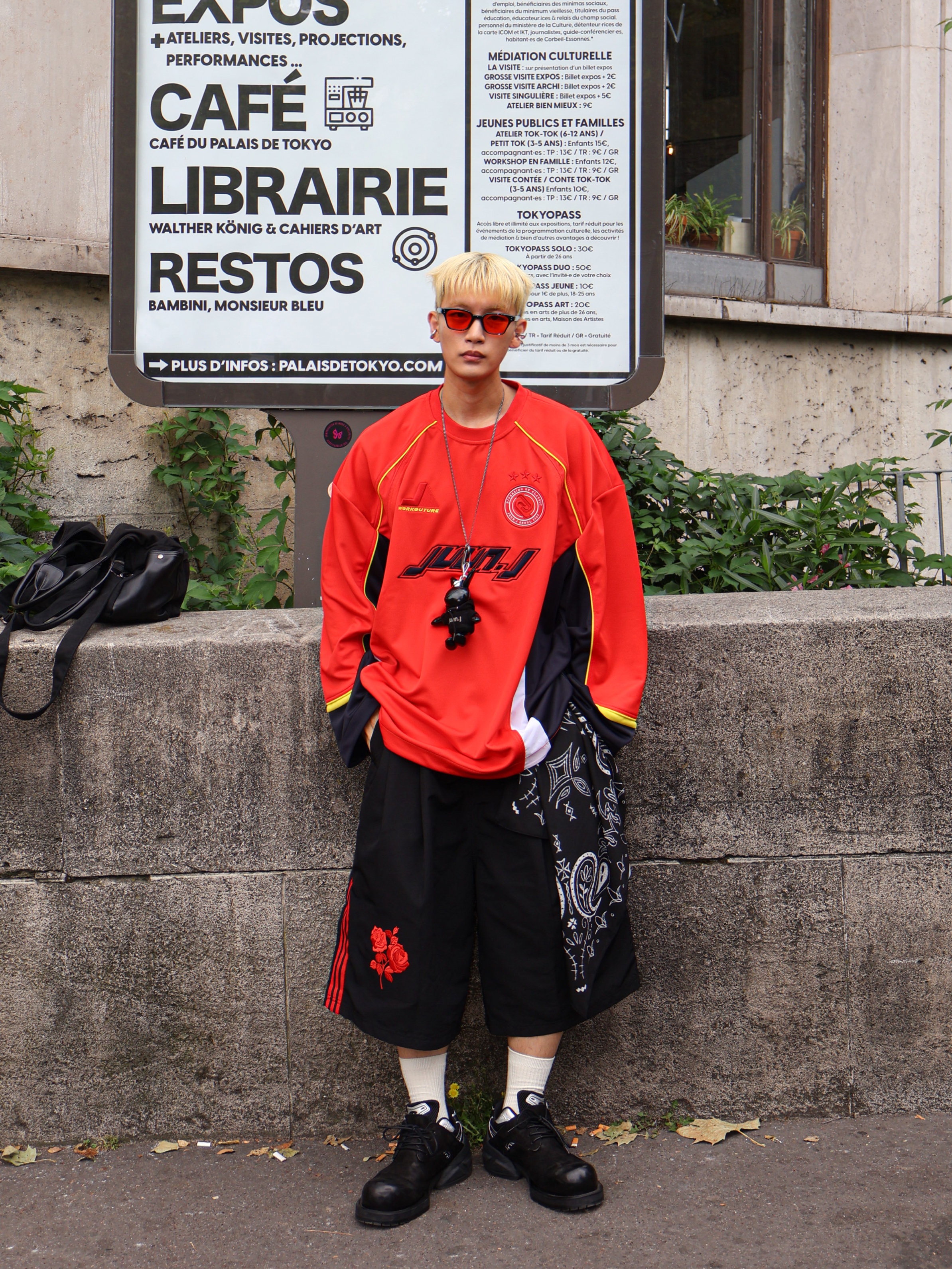 Adidas x Willy Chavarria Long Shorts Black - KR Sizing, Remagine Hybrid Derby Shoes Starting Bigger Black White Silver 착용 스타일 - 3