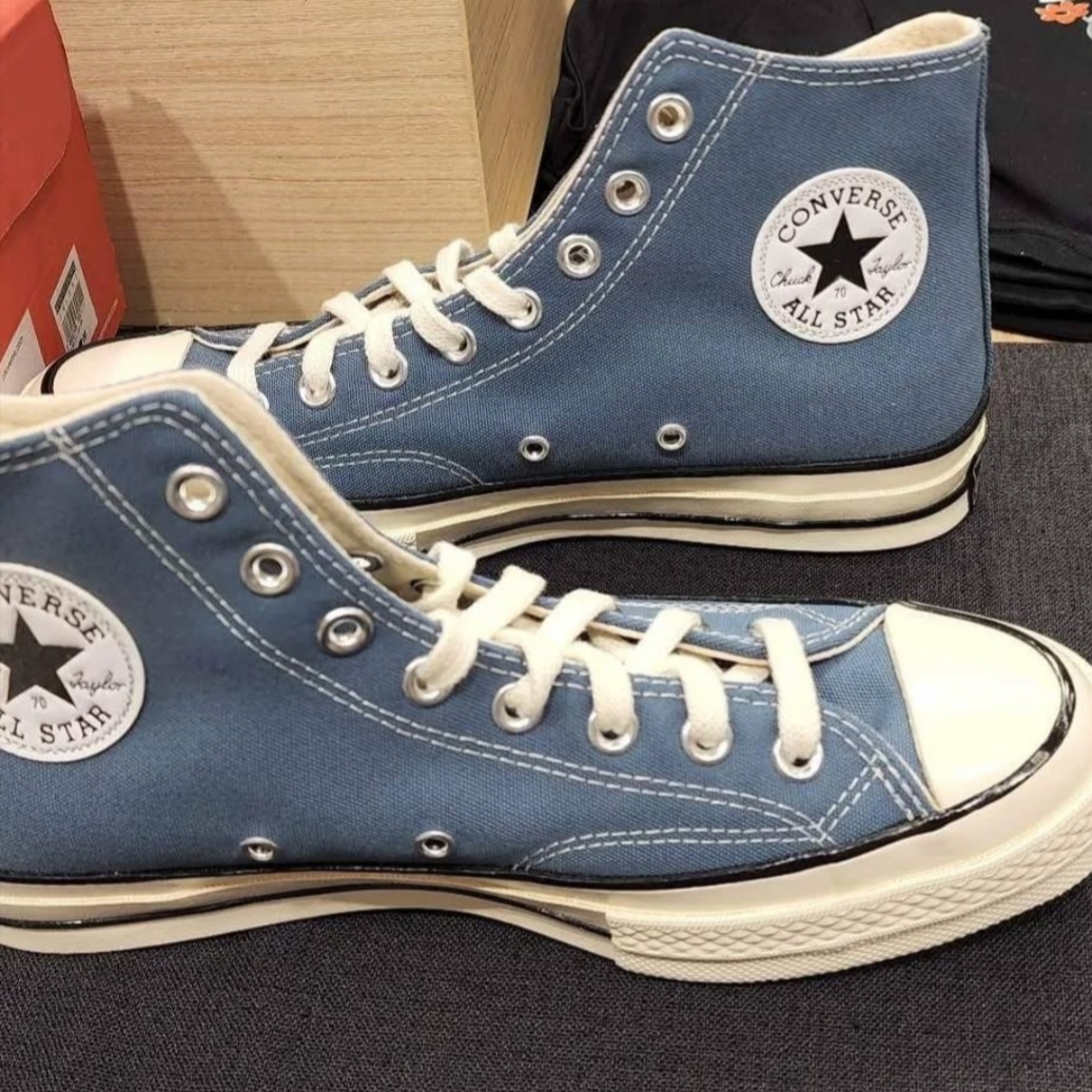 Converse Chuck 70 High Seasonal Color Deep Waters 착용 스타일