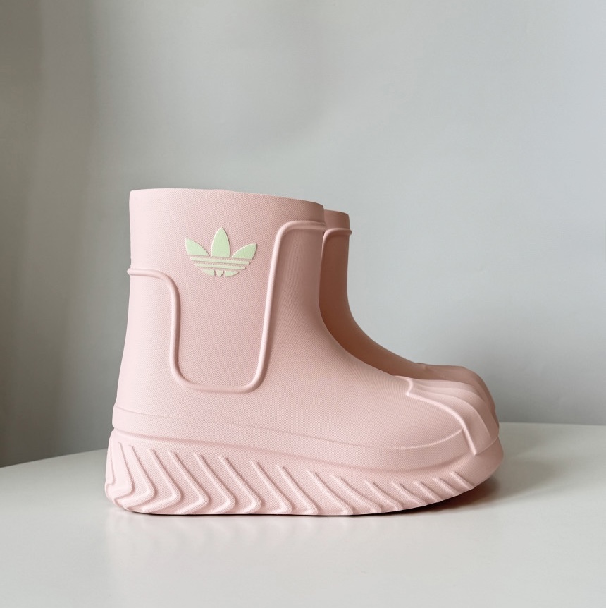 (W) Adidas Adifom Superstar Boot Sandy Pink, (W) Adidas Adifom Superstar Boot Black 착용 스타일 - 2