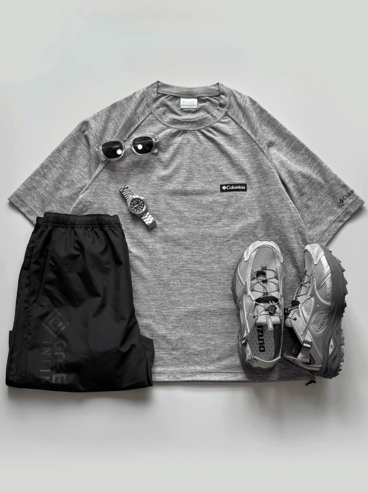 Mizuno Racer Trail SE Silver Grey, Casio A-158WA-1 착용 스타일 - 3