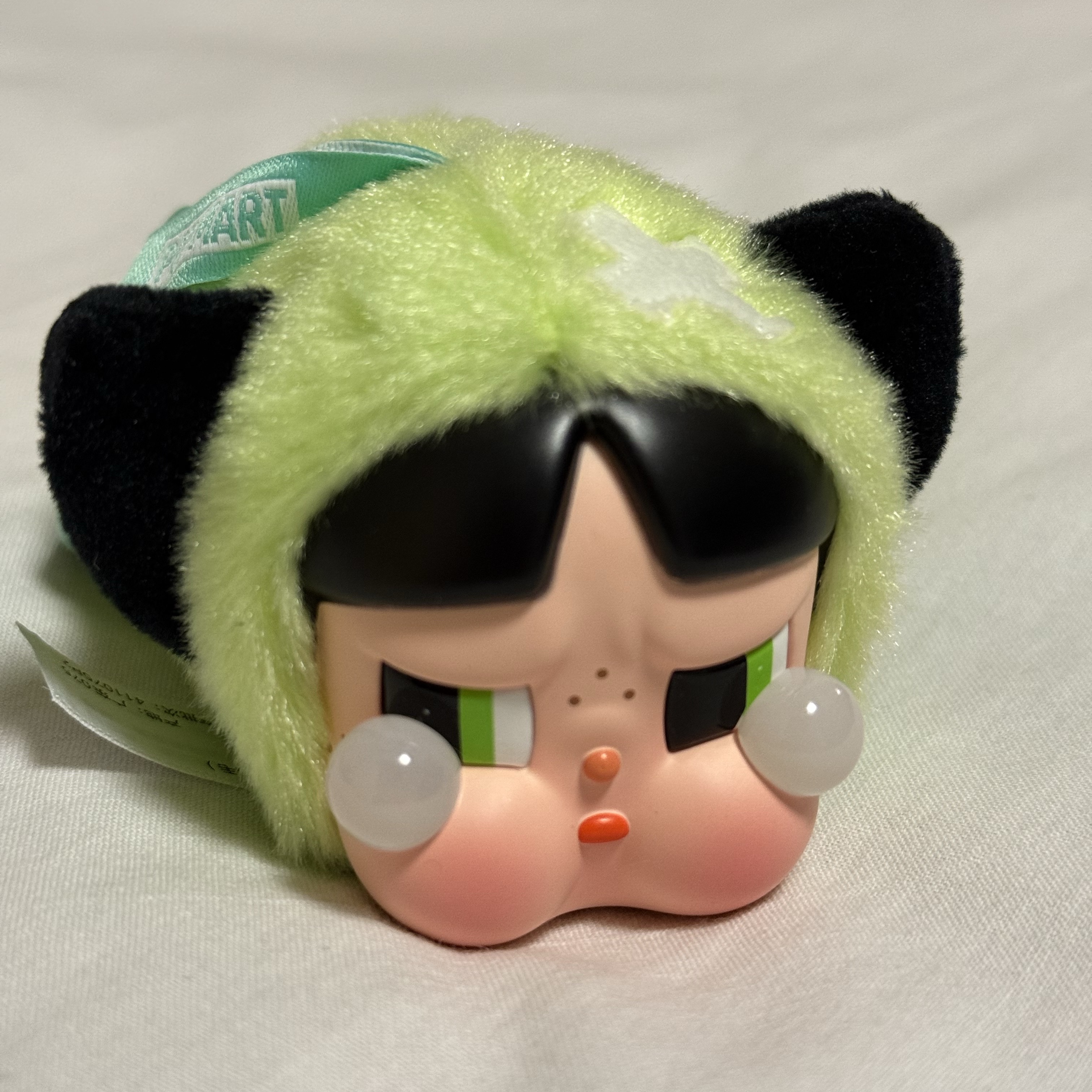 Pop Mart Crybaby x Powerpuff Girls Series Keyring Buttercup (Opened Case) 착용 스타일