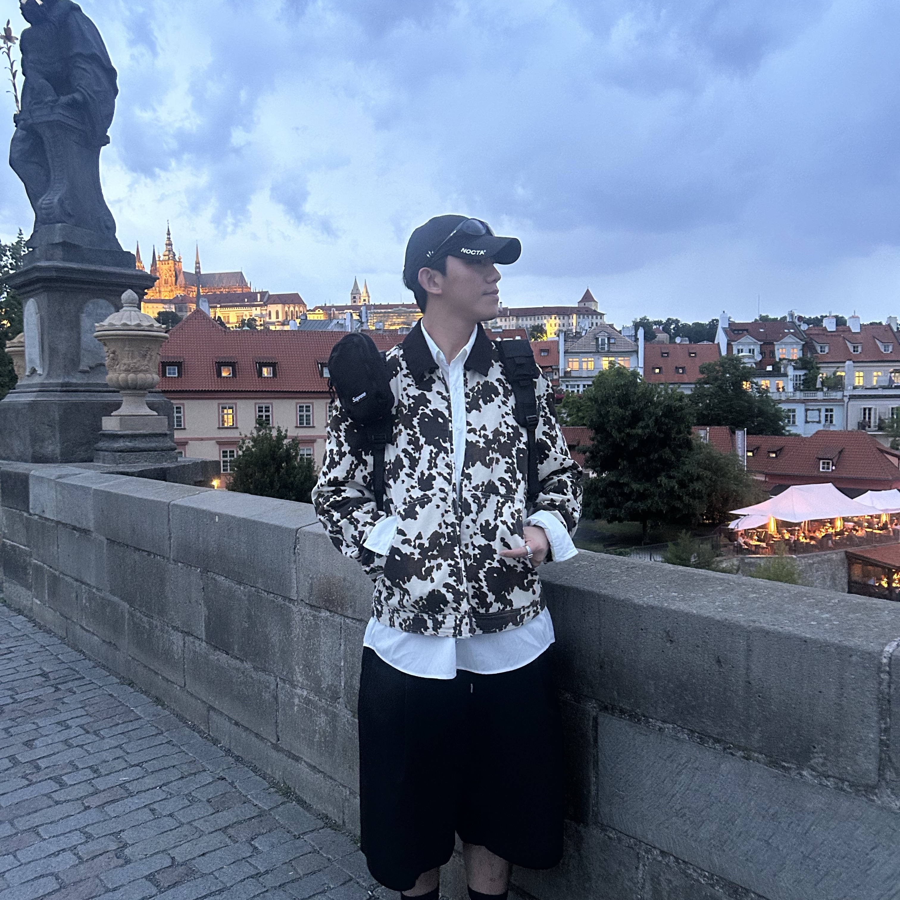 Casio 50th Anniversary Ring Watch CRW-001-1, Ader Error x Zara Leather Shoulder Bag with Knot Black 착용 스타일 - 7