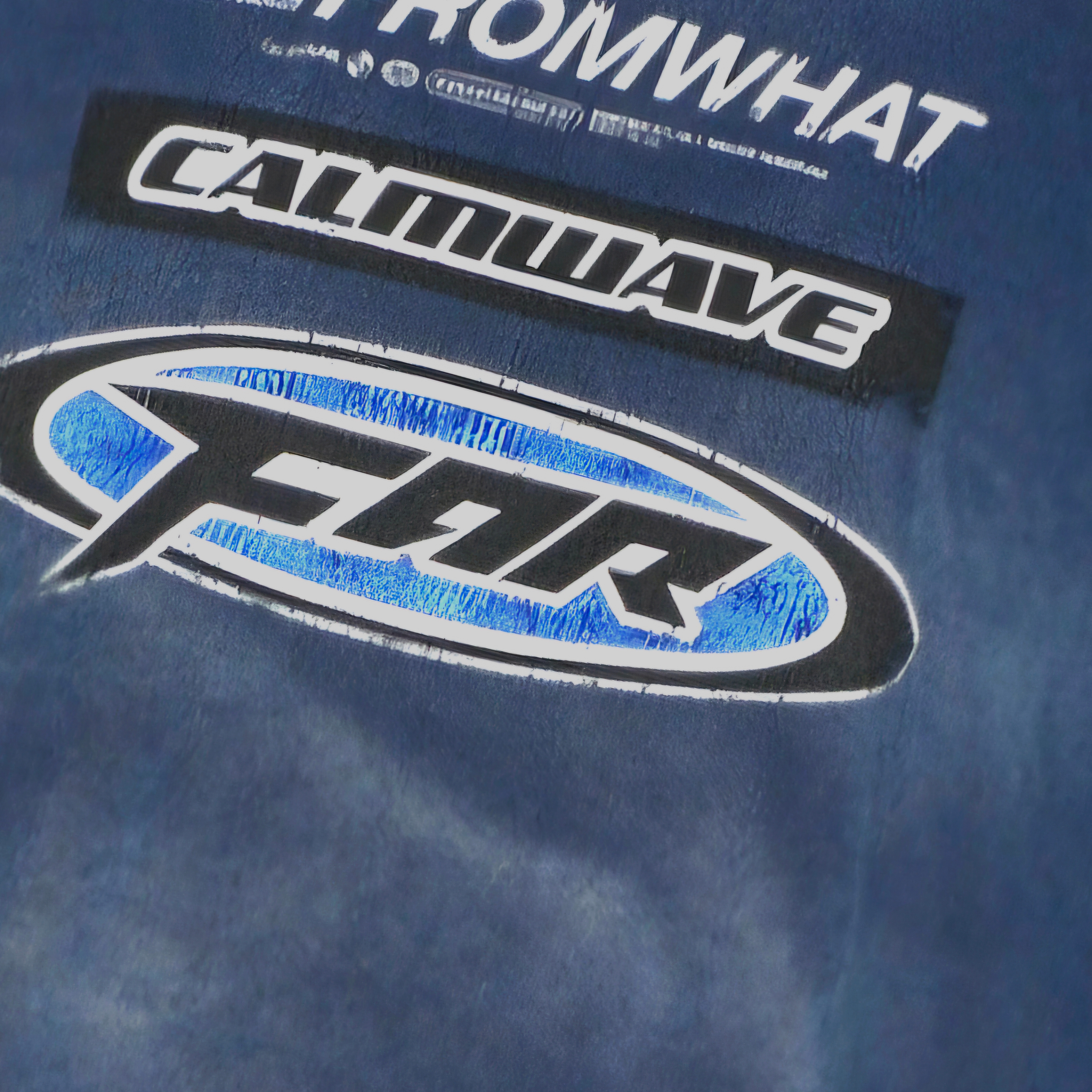 Farfromwhat Far Washed Logo T-Shirts Navy 착용 스타일