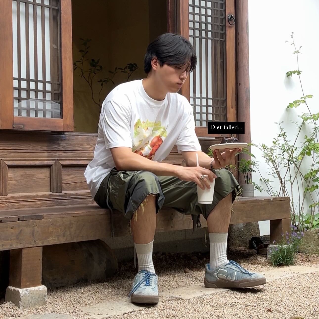 Eytys Santos Mesh Blue Bird 착용 스타일
