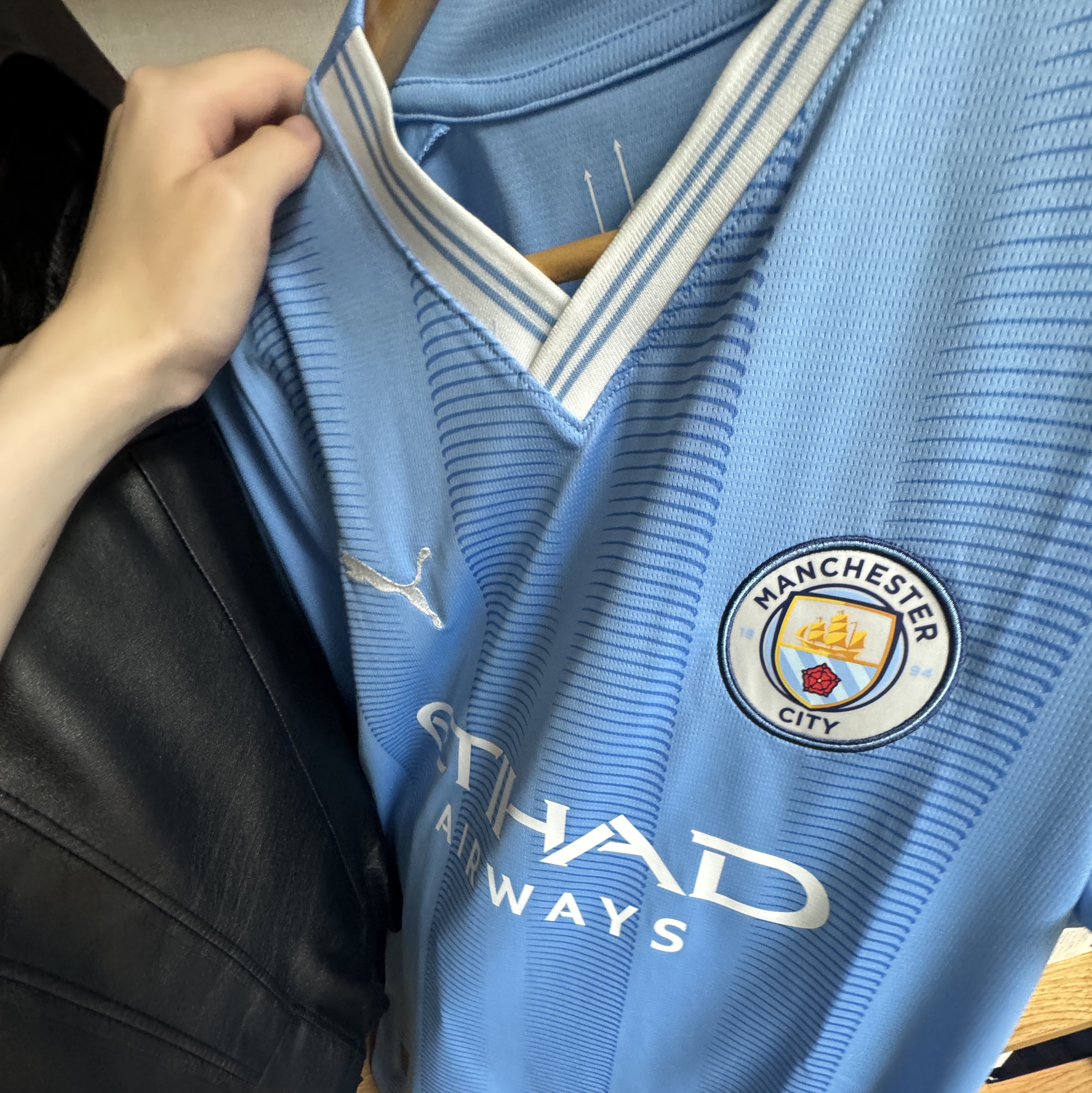 Puma Manchester City 2023/24 Home Jersey Team Light Blue (Non Marking Ver.) 착용 스타일