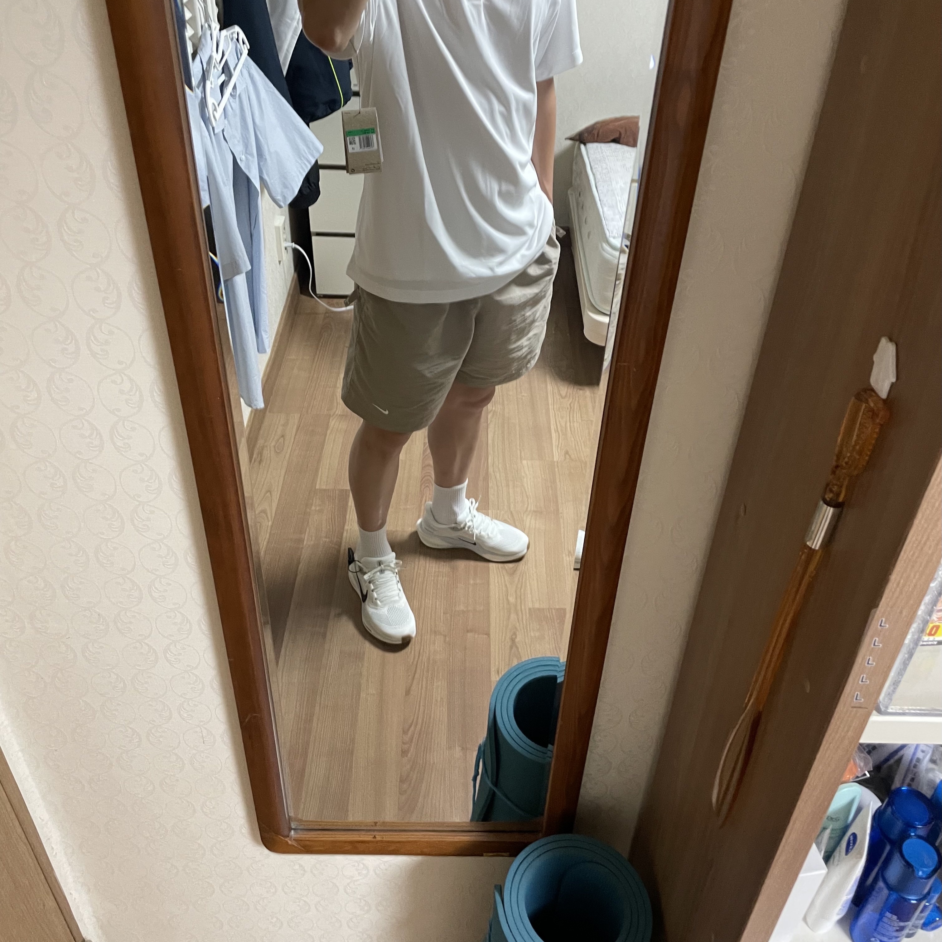 Nike NRG Solo Swoosh Shorts Malt - US/EU 착용 스타일 - 1