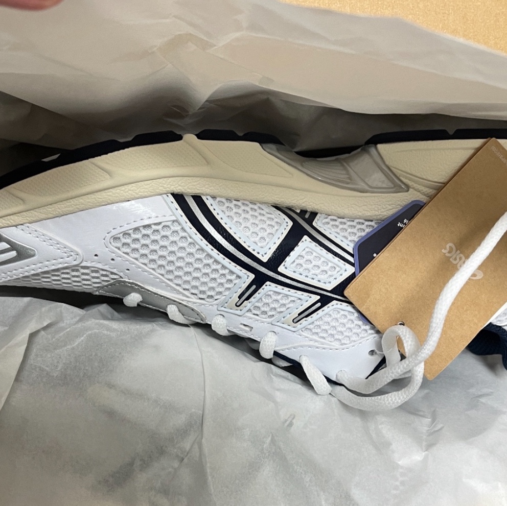 (W) Asics Gel-1130 White Midnight 착용 스타일