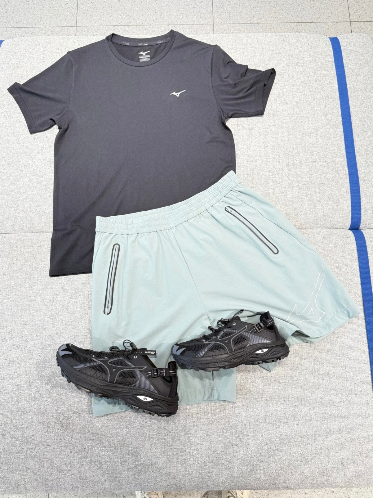 Mizuno Racer Trail SE Silver Grey, Casio A-158WA-1 착용 스타일 - 7