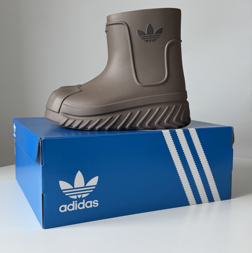 (W) Adidas Adifom Superstar Boot Dark Brown, (W) Adidas Adifom Superstar Boot Black 착용 스타일 - 3