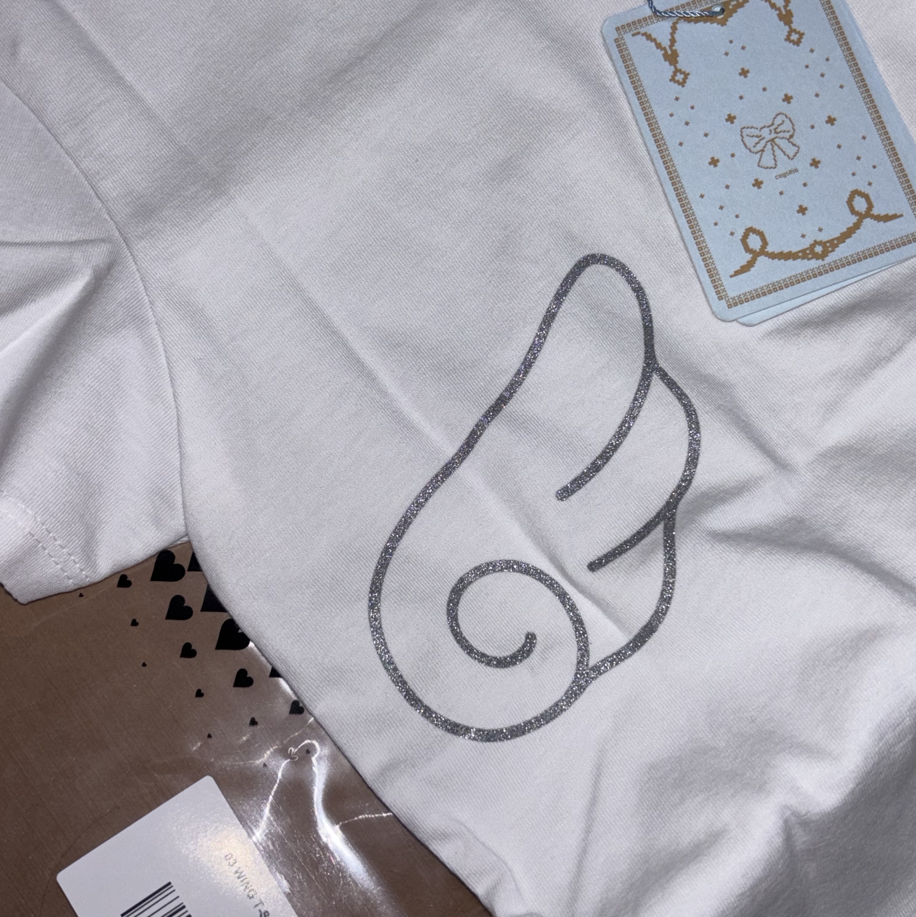 COYSEIO 03 Wing T-Shirt White 착용 스타일