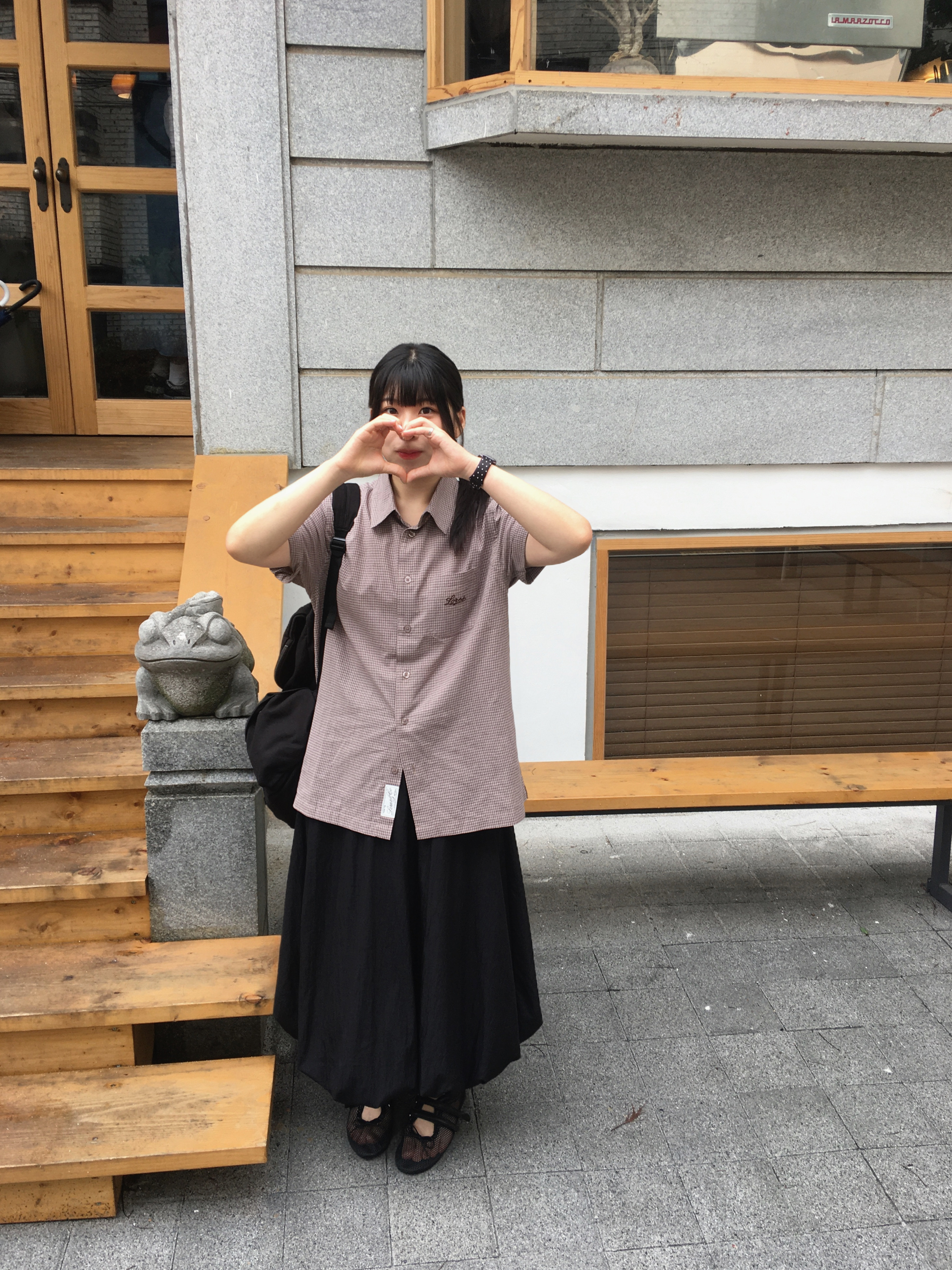 (W) Deinet Mozzi Shoes Black 착용 스타일