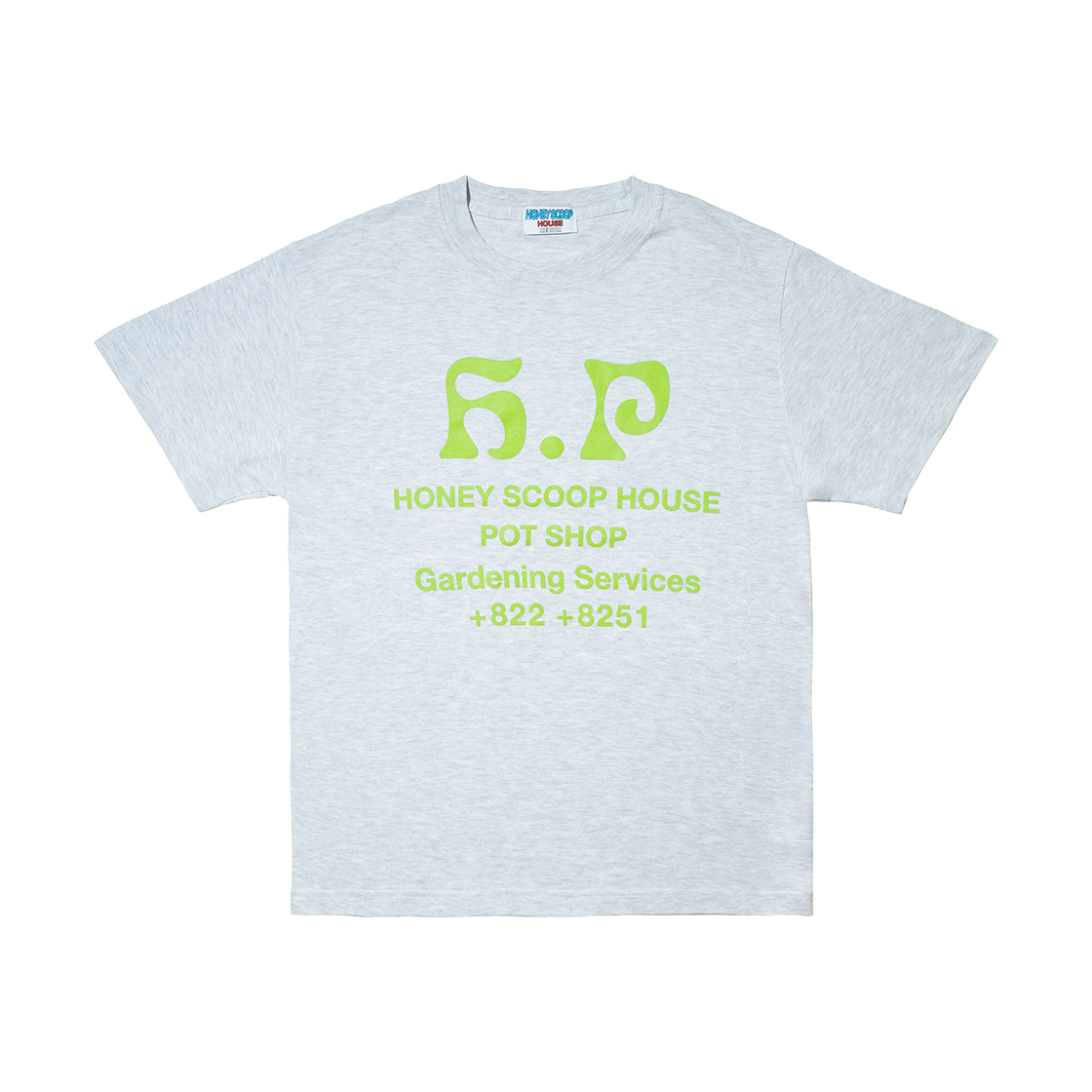 허니스쿱하우스 HP 로고 티 그레이(Honey Scoop House HP Logo Tee Grey)