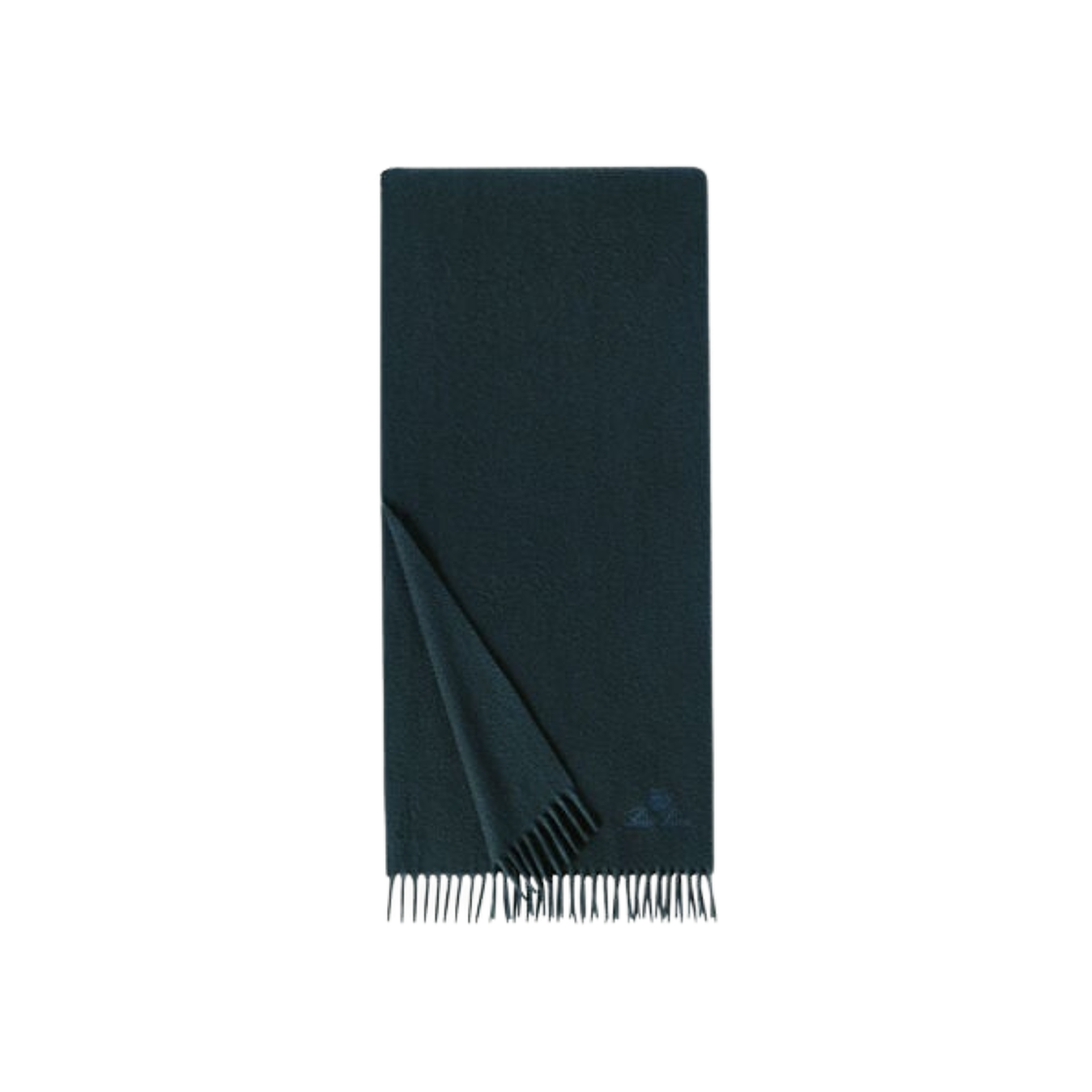 FAN4410-510V Loro Piana Piccola Unita Cashmere Muffler Emerald Noir