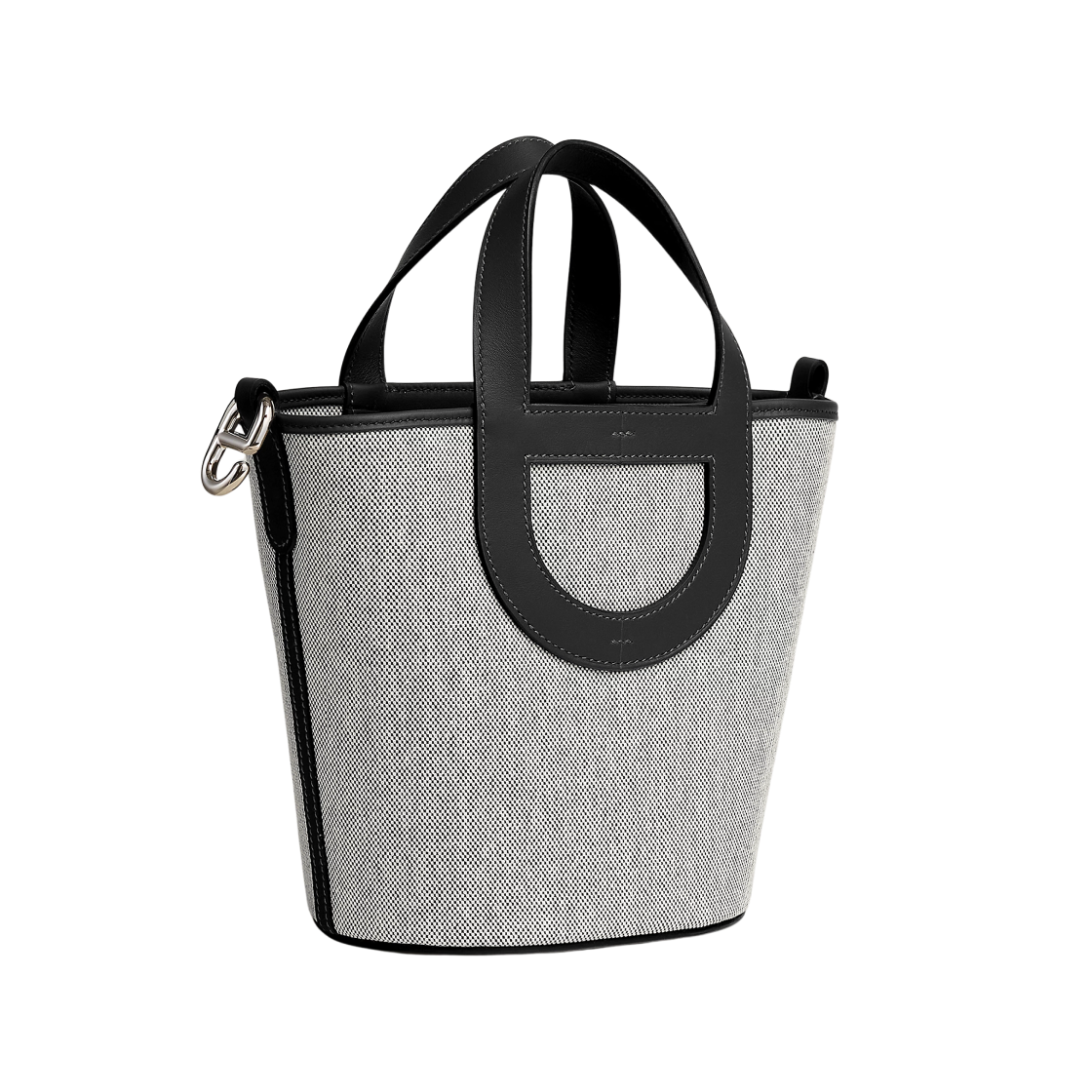 에르메스 인 더 루프 18 백 H 캔버스 스위프트 & 팔라듐 하드웨어 에크루 누아(Hermes In The Loop 18 Bag H Canvas Swift & Palladium Ecru Noir) - 3