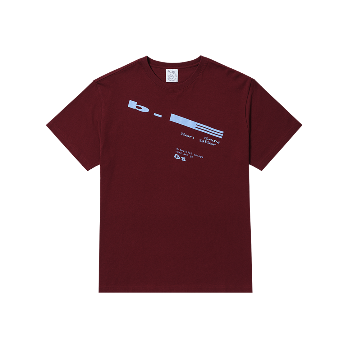 산산기어 X 뷰티풀 스프라우트 티셔츠 와인(Sansan Gear X b.E Sprout T-Shirts Wine) - 1