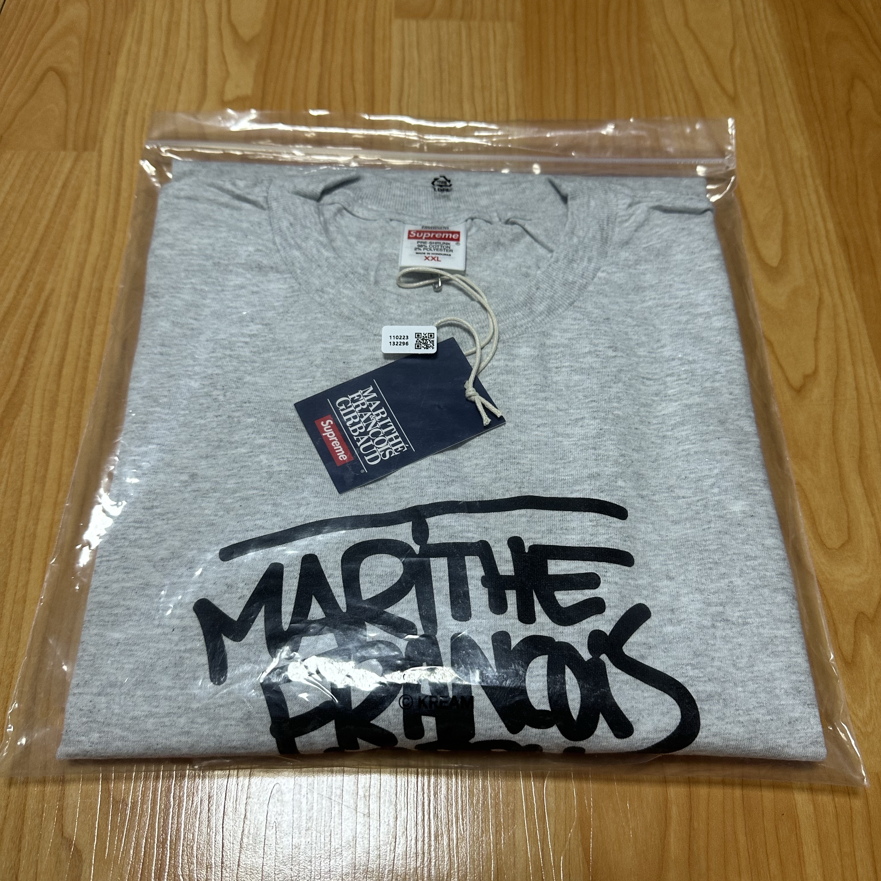 Supreme x Marithe Francois Girbaud T-Shirt Ash Grey - 25SS 착용 스타일