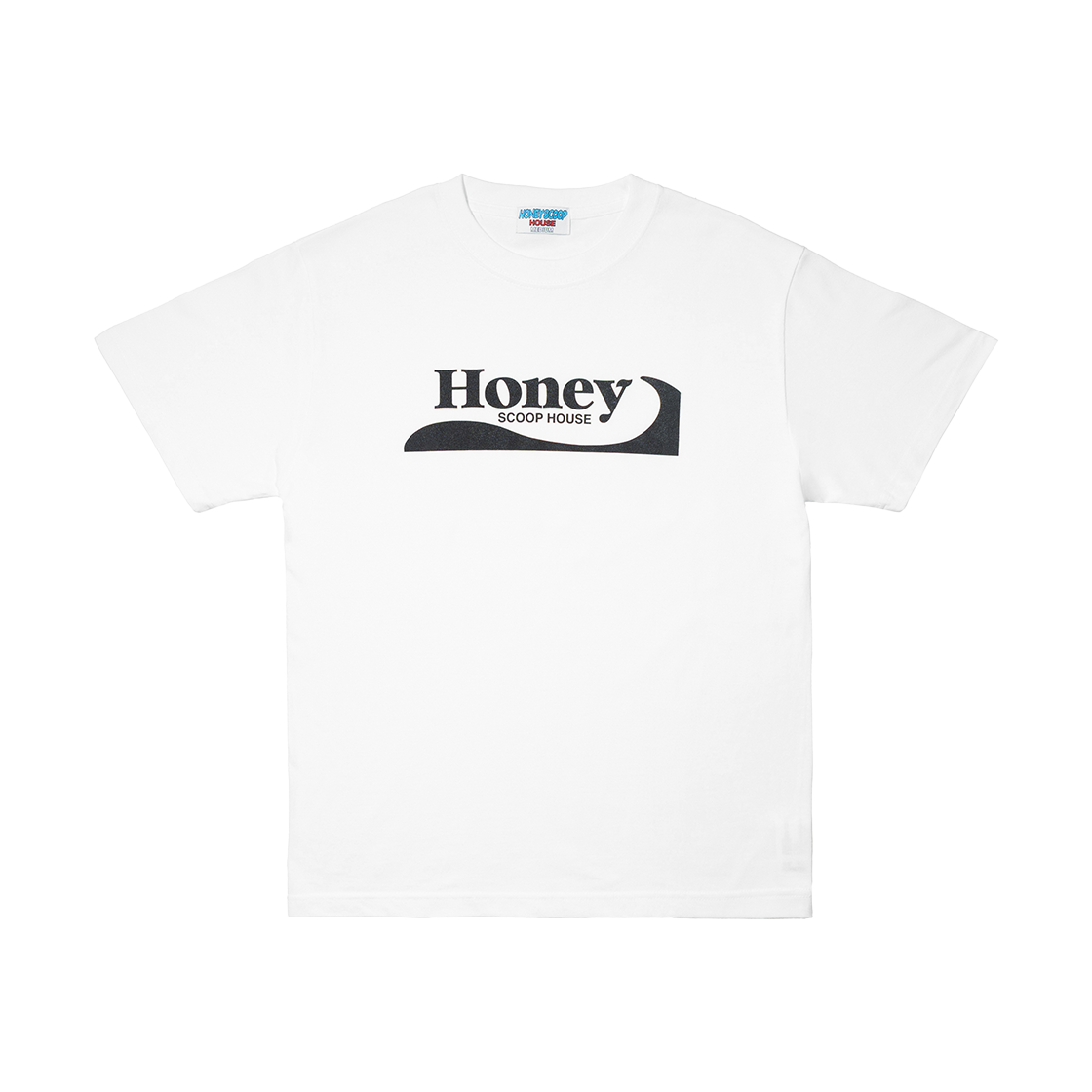 HSH25TS113WH Honey Scoop House H.Wave Logo Tee White
