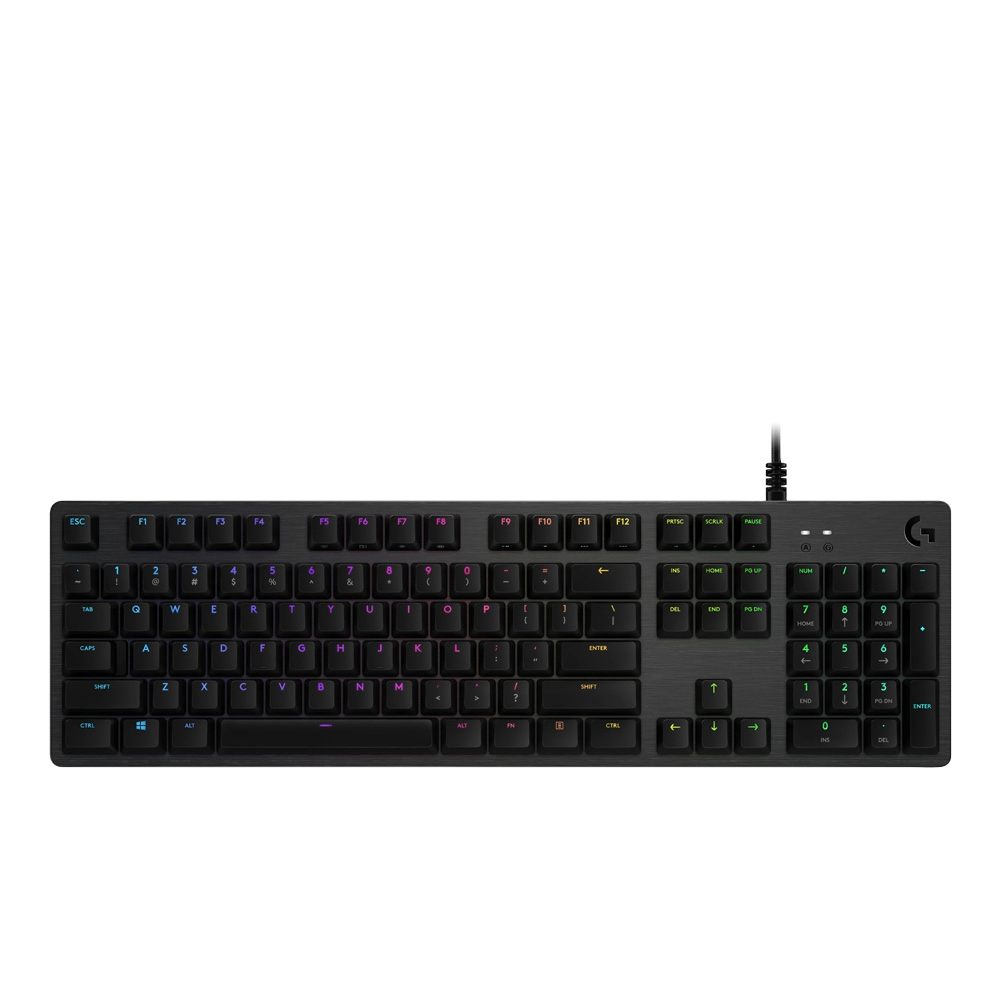 로지텍코리아 공식 G512 GX 유선 게이밍 키보드 블랙, 갈축(Logitech G512 GX Tactile Wired Gaming Keyboard Black)