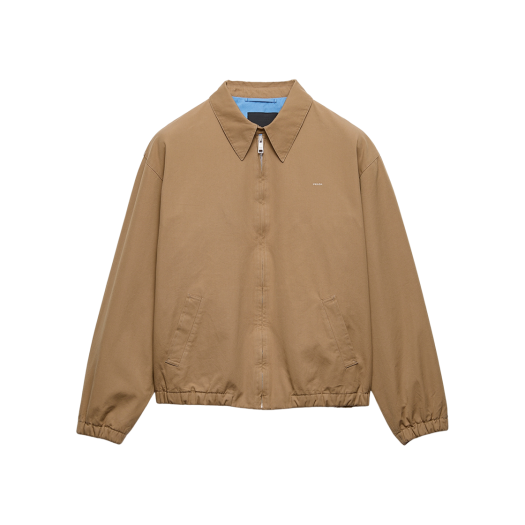 SGC885-1715-F04OS Prada Cotton Jacket Cork Beige Celeste