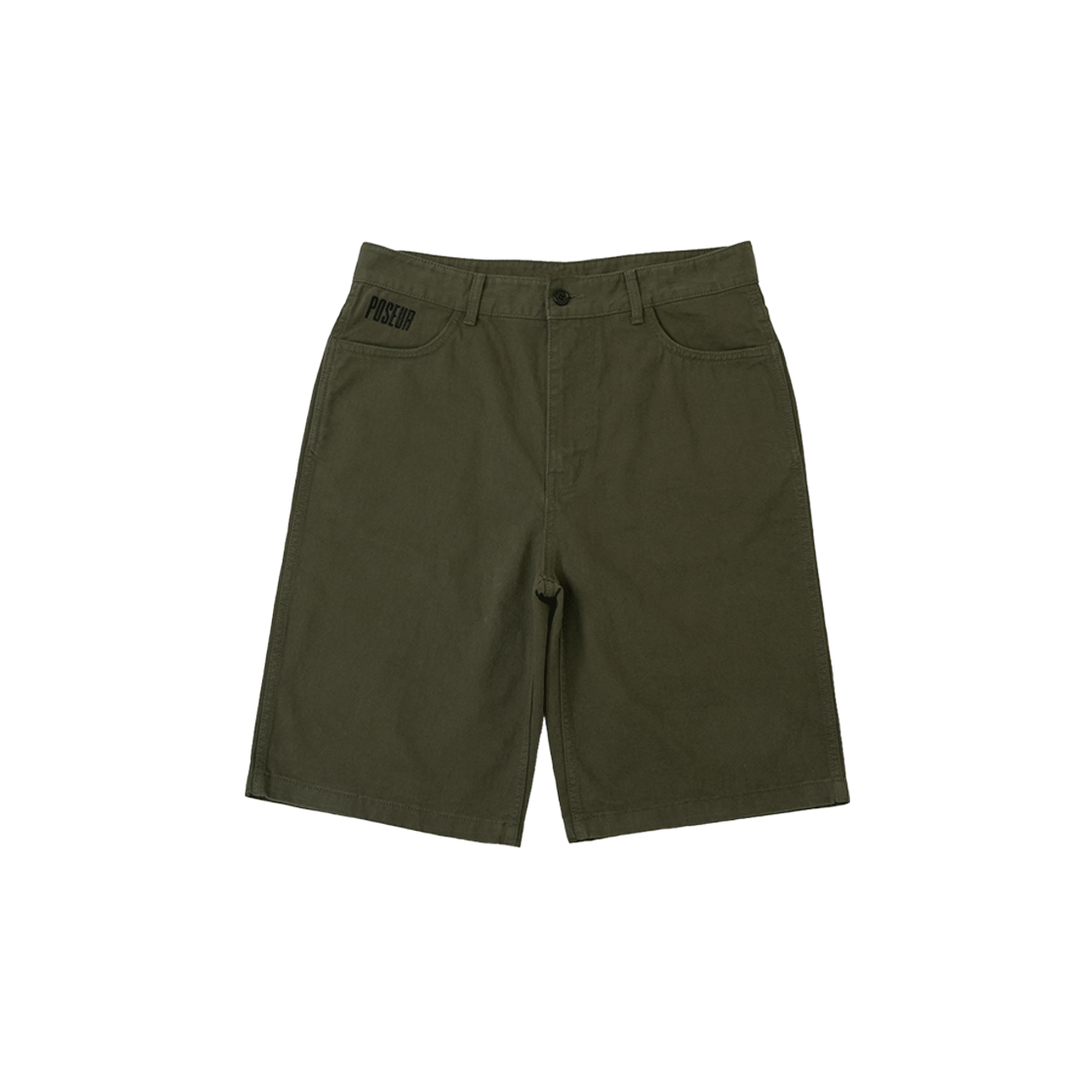포져 워시드 하프 팬츠 올리브(POSR Washed Half Pants Olive)