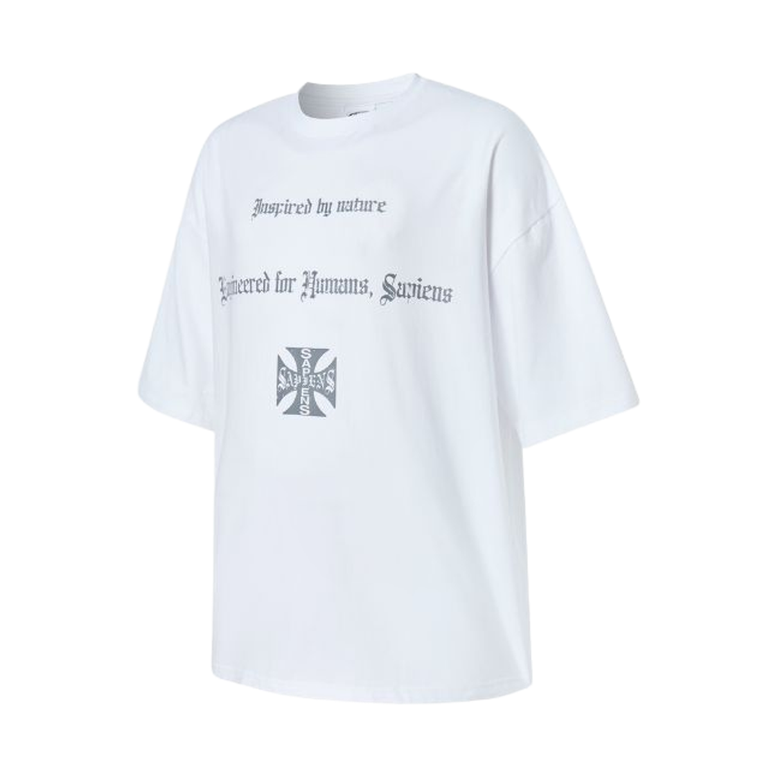 사피엔스 엔지니어드 오버핏 반팔티 화이트(Sapiens Engineered Over Fit Short Sleeves White)