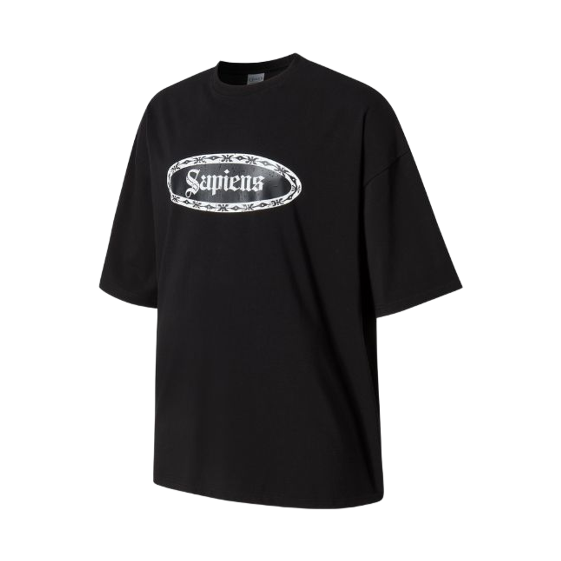 SP25SSTS005BK Sapiens Crest Over Fit Short Sleeves Black