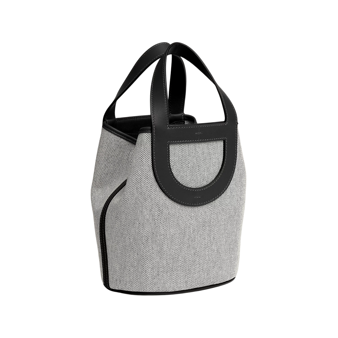 에르메스 인 더 루프 18 백 H 캔버스 스위프트 & 팔라듐 하드웨어 에크루 누아(Hermes In The Loop 18 Bag H Canvas Swift & Palladium Ecru Noir) - 2