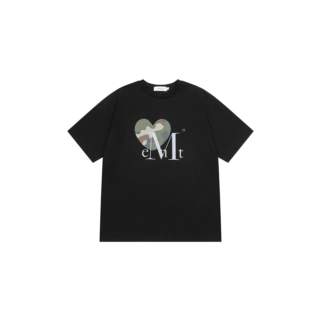 P00000YZ MUCENT Canyon Heart Camo Half T Unisex Black Camo Khaki
