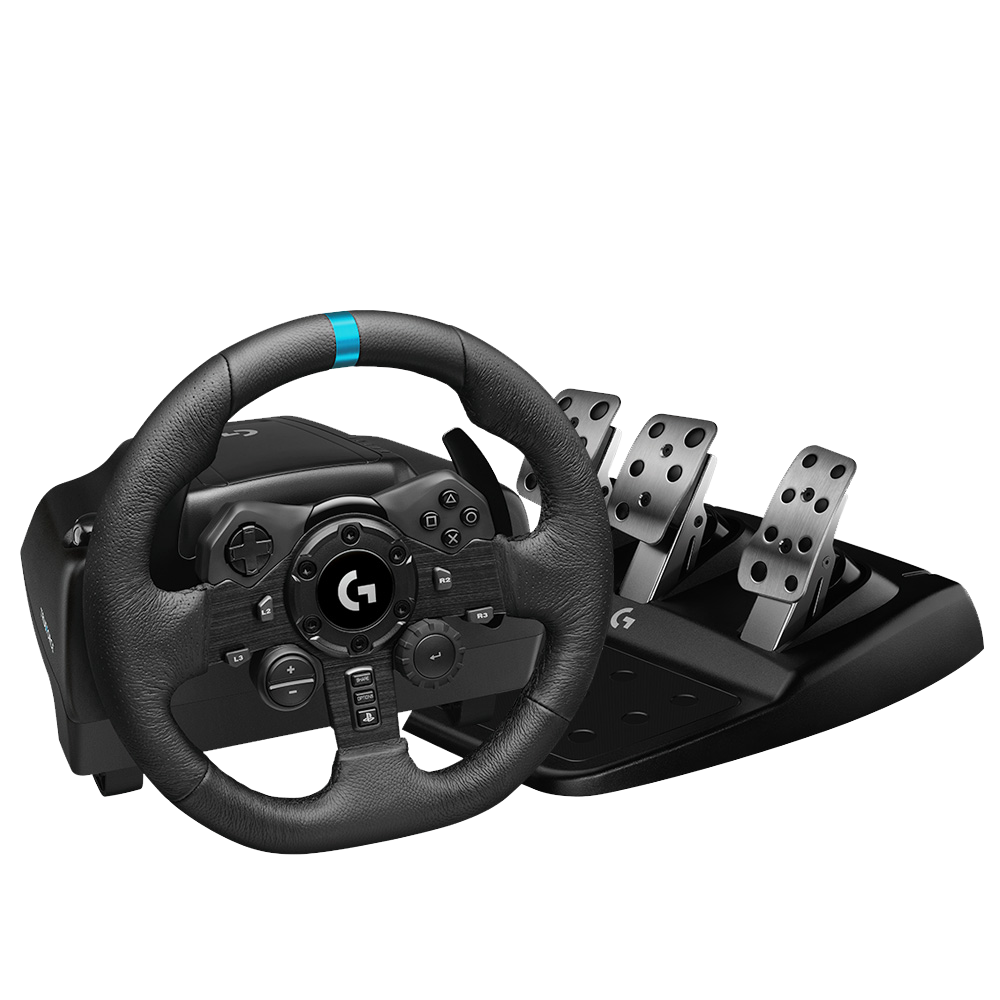 [그란7 타이틀 증정] 로지텍코리아 공식 G923 레이싱휠 페달([그란7 타이틀 증정] Logitech G923 TrueForce Racing Wheel Pedals Black)