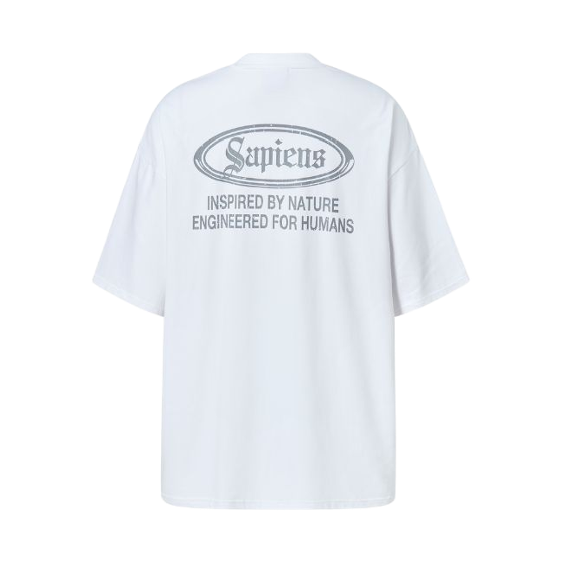 SP25SSTS003WH Sapiens Human Code Over Fit Short Sleeves White