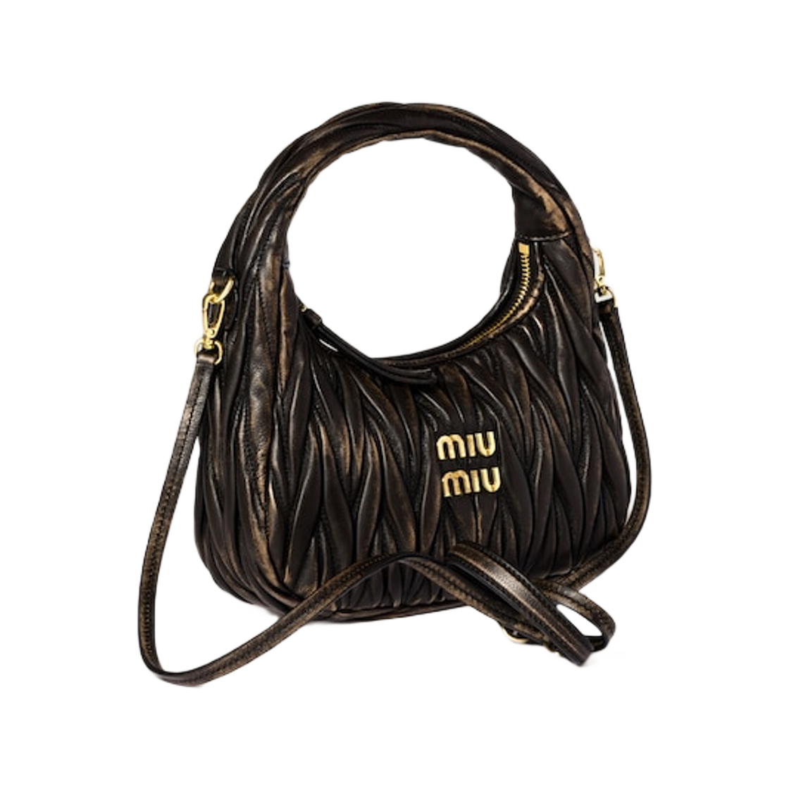 미우 미우 완더 마테라쎄 나파 레더 백 커피(Miu Miu Wander Materasse Nappa Leather Bag Coffee) - 3